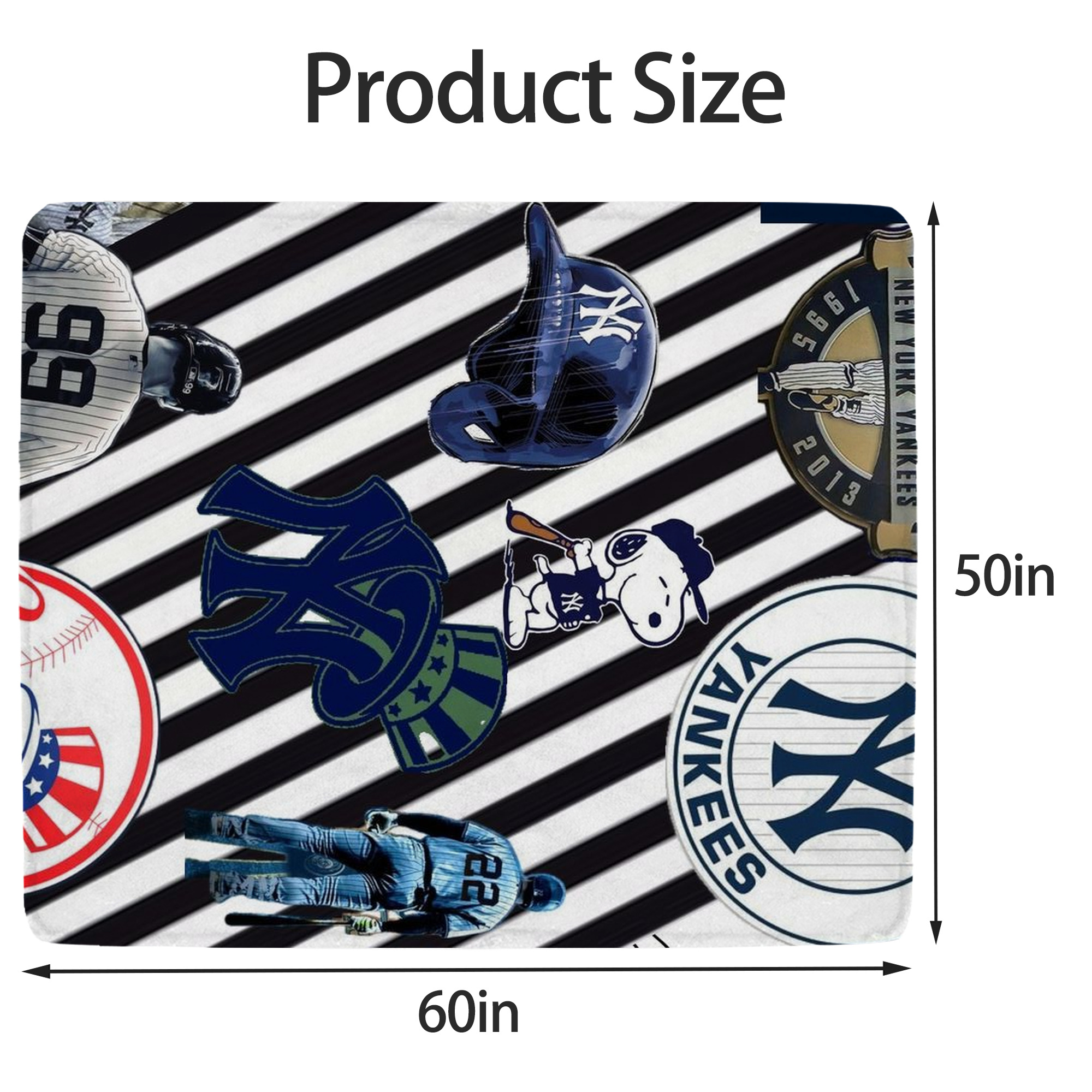 New York Yankees 231 Soft Fleece Throw Blanket 50 X 60 Inch – Super Soft, Lightweight, And Durable – Perfect For Sofa, Bed, Camping, And More – Ideal Gift For Family And Friends