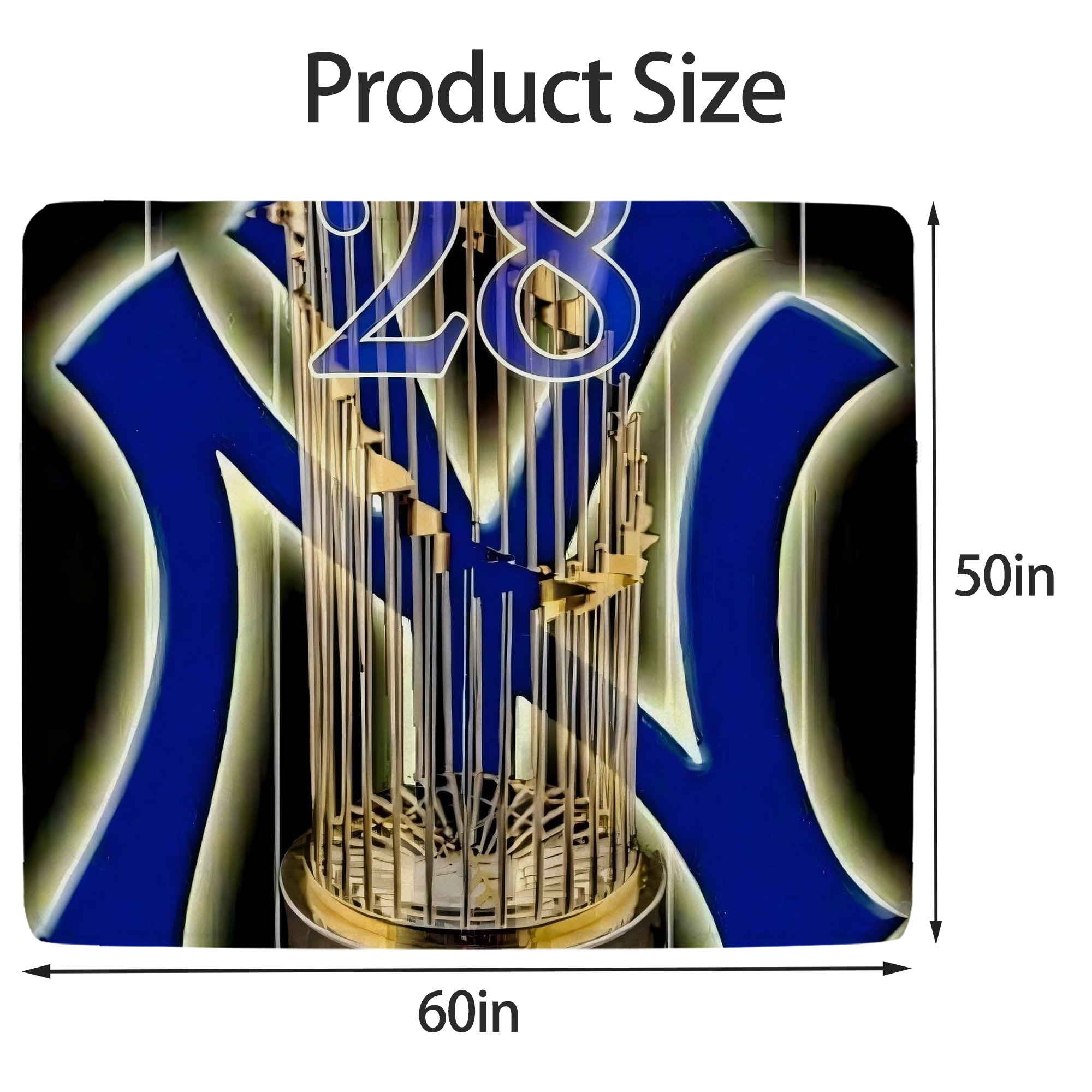 New York Yankees 212 Soft Fleece Throw Blanket 50 X 60 Inch – Super Soft, Lightweight, And Durable – Perfect For Sofa, Bed, Camping, And More – Ideal Gift For Family And Friends