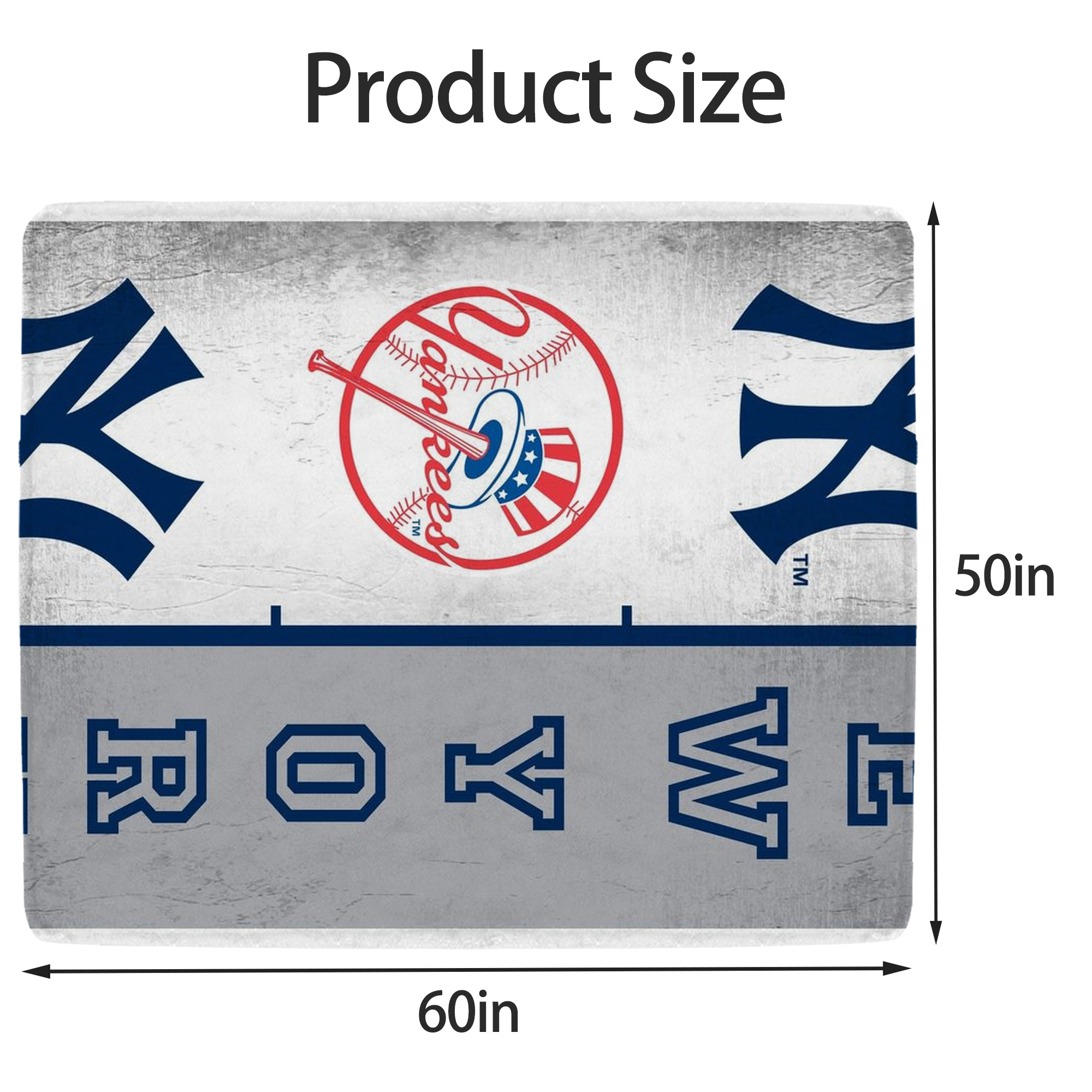 New York Yankees 217 Soft Fleece Throw Blanket 50 X 60 Inch – Super Soft, Lightweight, And Durable – Perfect For Sofa, Bed, Camping, And More – Ideal Gift For Family And Friends