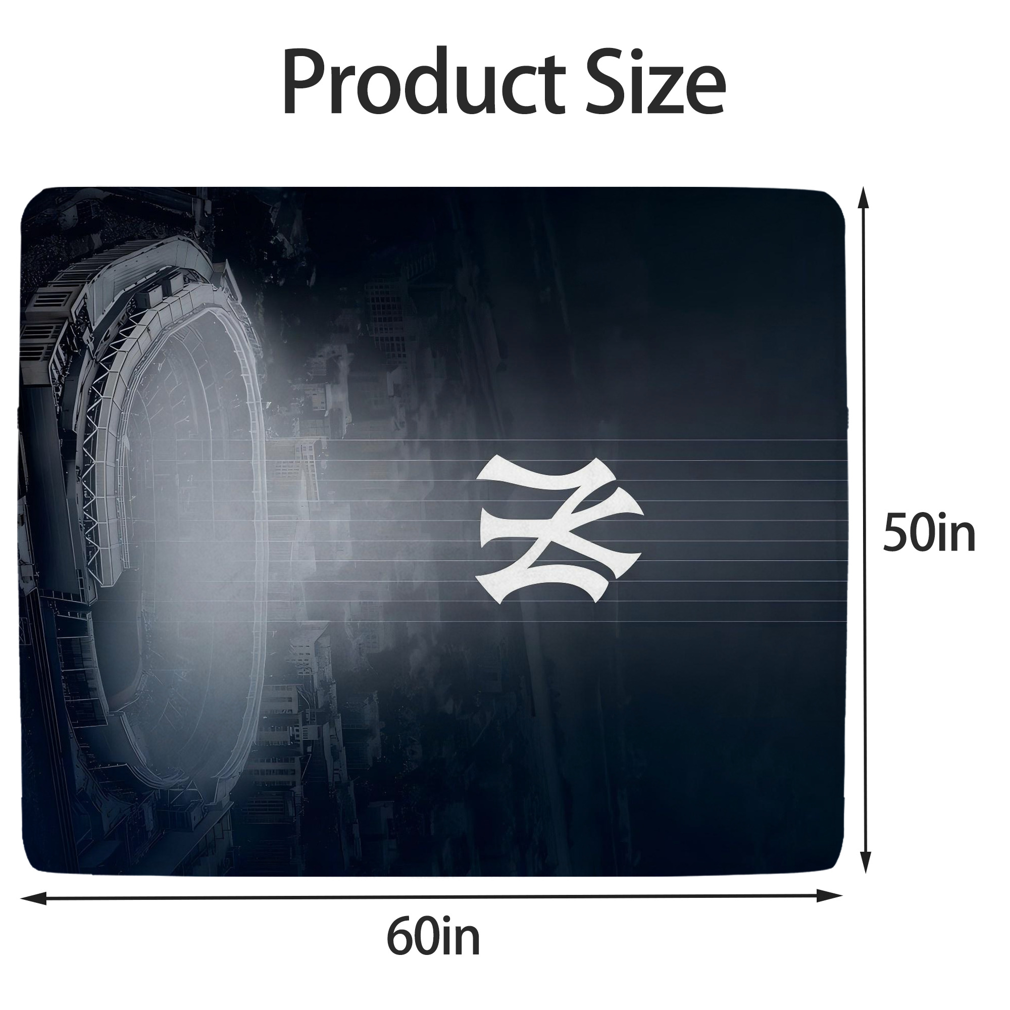 New York Yankees 225 Soft Fleece Throw Blanket 50 X 60 Inch – Super Soft, Lightweight, And Durable – Perfect For Sofa, Bed, Camping, And More – Ideal Gift For Family And Friends