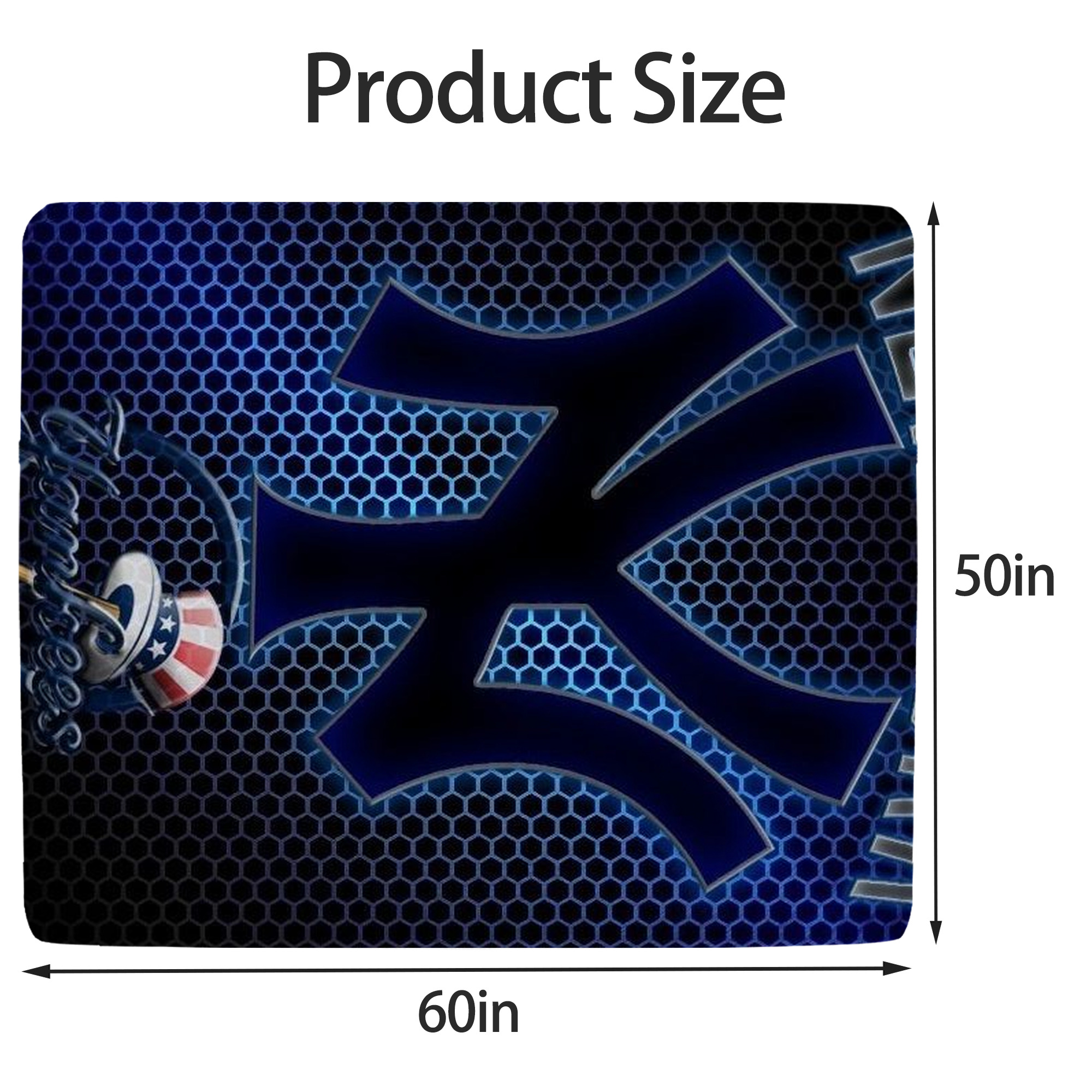 New York Yankees 319 Soft Fleece Throw Blanket 50 X 60 Inch – Super Soft, Lightweight, And Durable – Perfect For Sofa, Bed, Camping, And More – Ideal Gift For Family And Friends