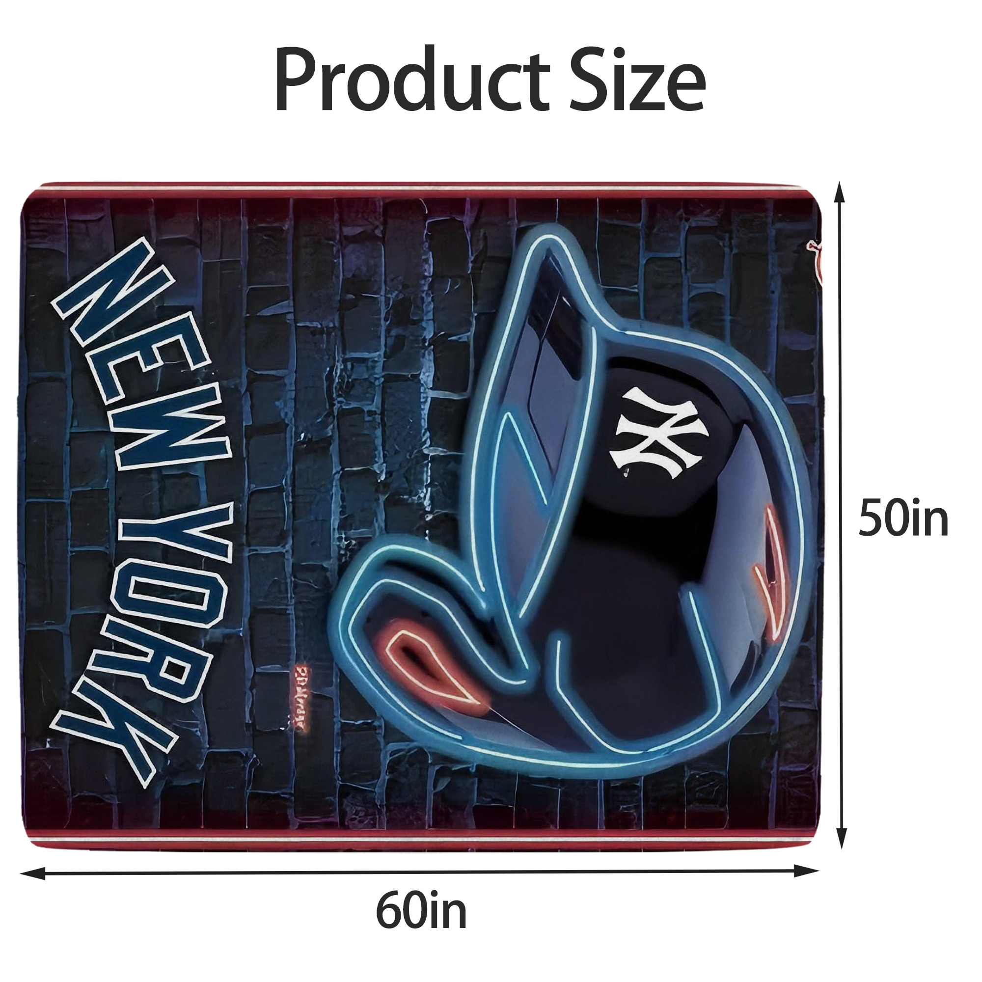 New York Yankees 230 Soft Fleece Throw Blanket 50 X 60 Inch – Super Soft, Lightweight, And Durable – Perfect For Sofa, Bed, Camping, And More – Ideal Gift For Family And Friends