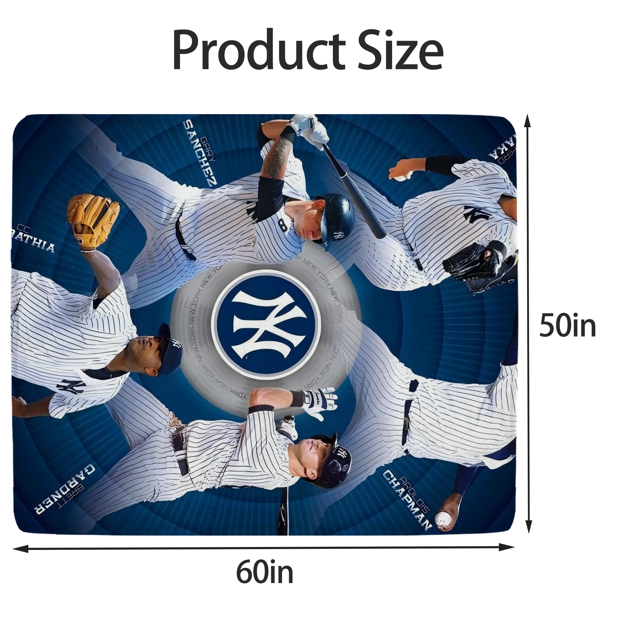 New York Yankees 222 Soft Fleece Throw Blanket 50 X 60 Inch – Super Soft, Lightweight, And Durable – Perfect For Sofa, Bed, Camping, And More – Ideal Gift For Family And Friends