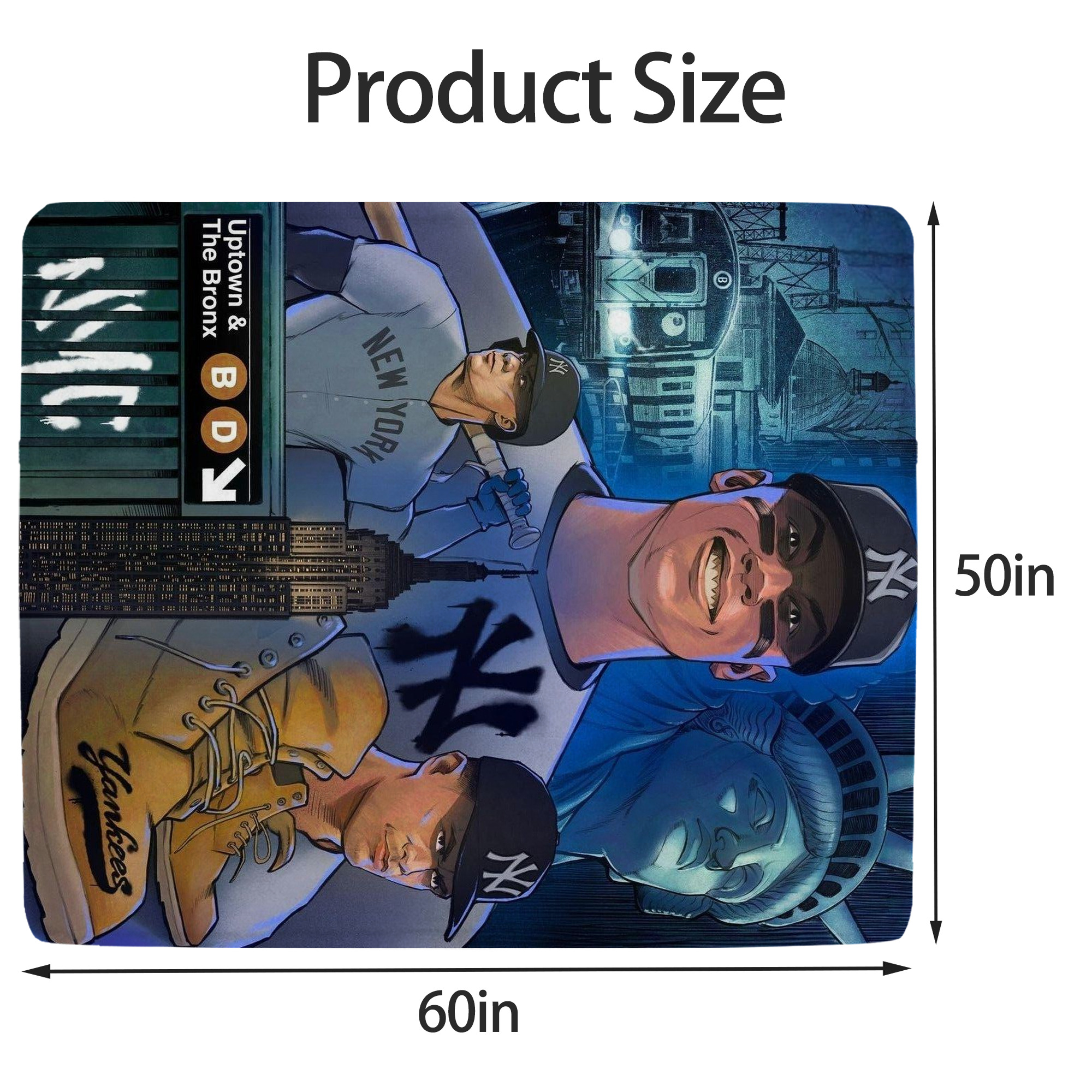 New York Yankees 298 Soft Fleece Throw Blanket 50 X 60 Inch – Super Soft, Lightweight, And Durable – Perfect For Sofa, Bed, Camping, And More – Ideal Gift For Family And Friends