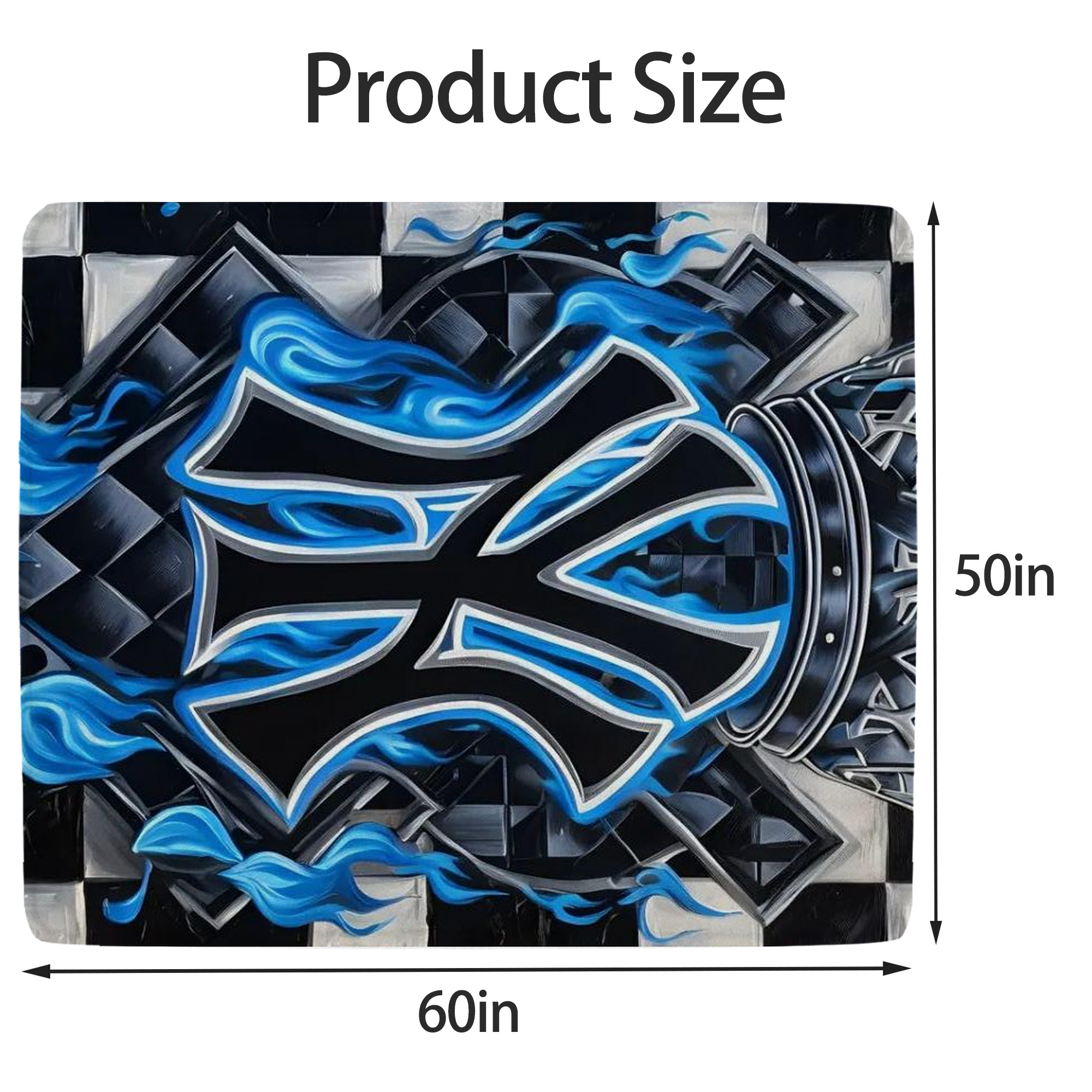 New York Yankees 324 Soft Fleece Throw Blanket 50 X 60 Inch – Super Soft, Lightweight, And Durable – Perfect For Sofa, Bed, Camping, And More – Ideal Gift For Family And Friends