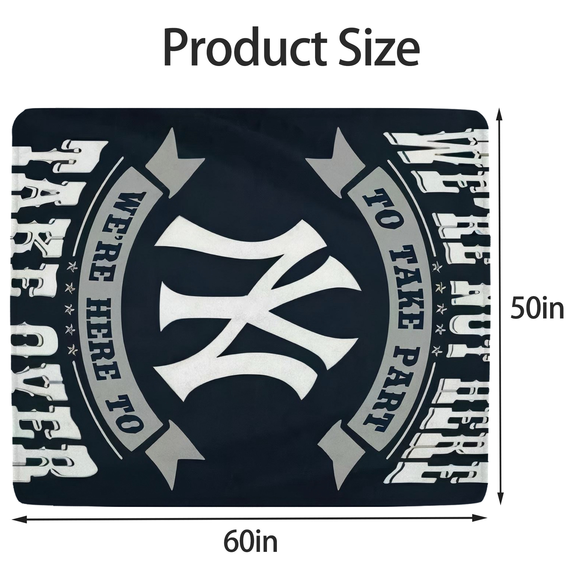 New York Yankees 302 Soft Fleece Throw Blanket 50 X 60 Inch – Super Soft, Lightweight, And Durable – Perfect For Sofa, Bed, Camping, And More – Ideal Gift For Family And Friends