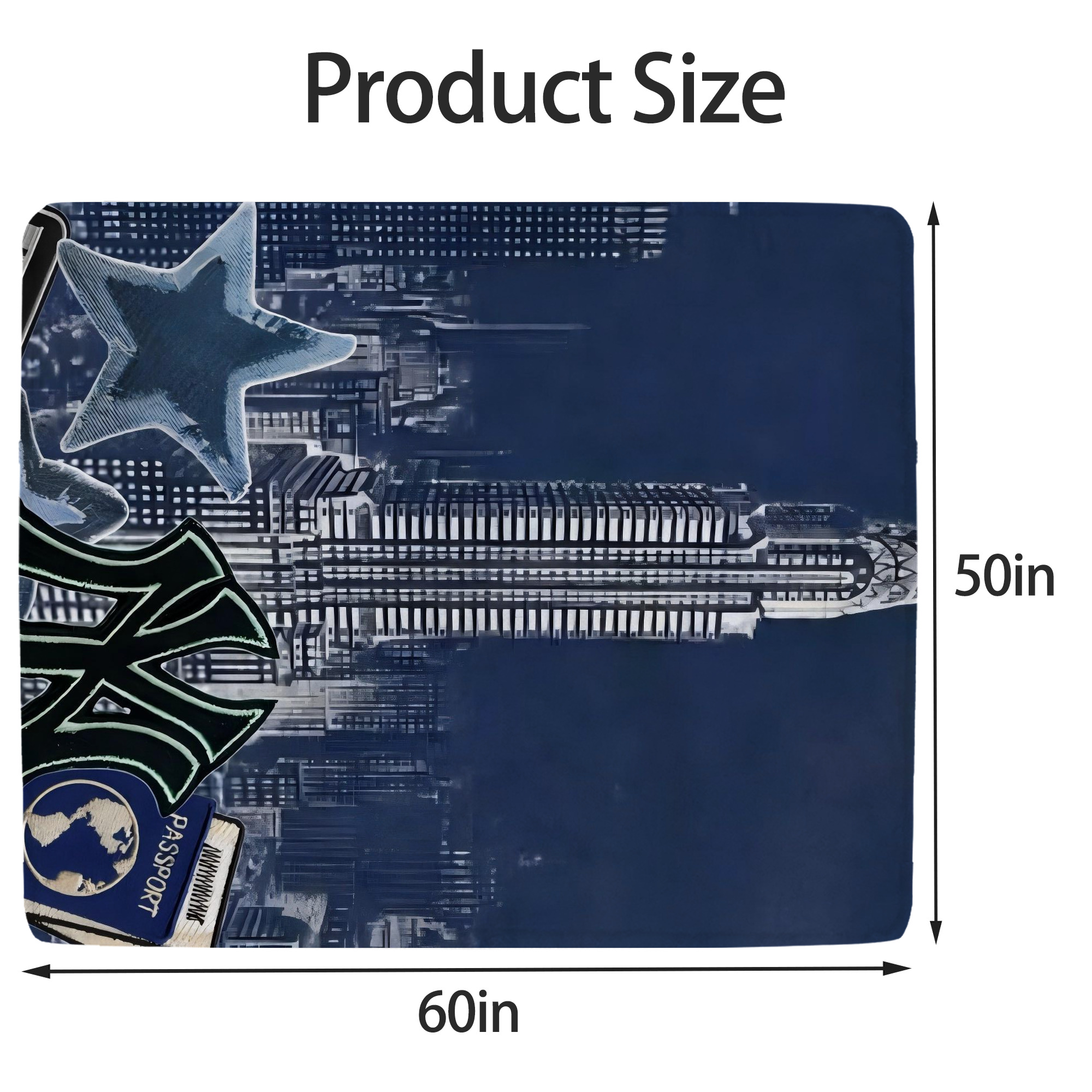 New York Yankees 331 Soft Fleece Throw Blanket 50 X 60 Inch – Super Soft, Lightweight, And Durable – Perfect For Sofa, Bed, Camping, And More – Ideal Gift For Family And Friends