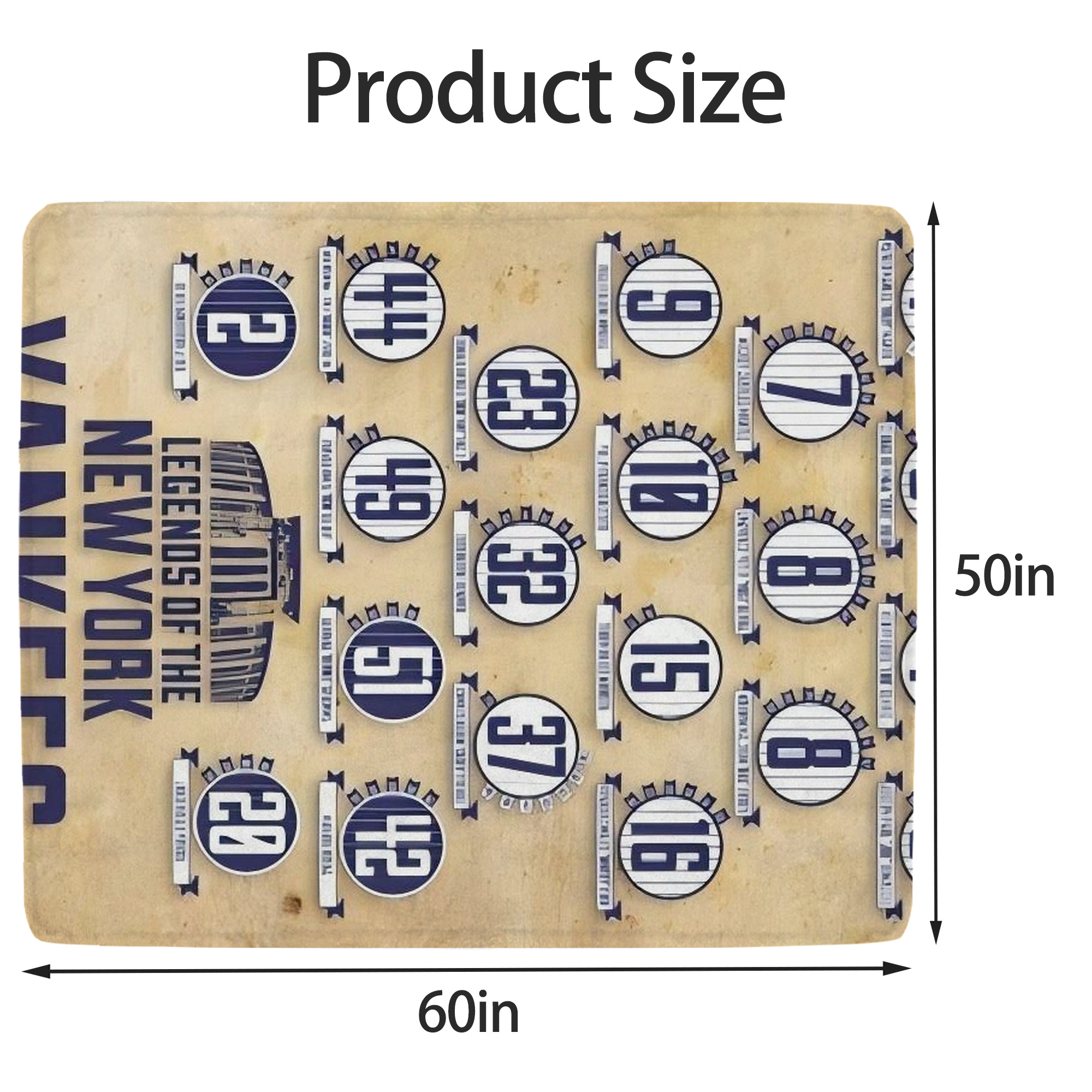 New York Yankees 339 Soft Fleece Throw Blanket 50 X 60 Inch – Super Soft, Lightweight, And Durable – Perfect For Sofa, Bed, Camping, And More – Ideal Gift For Family And Friends