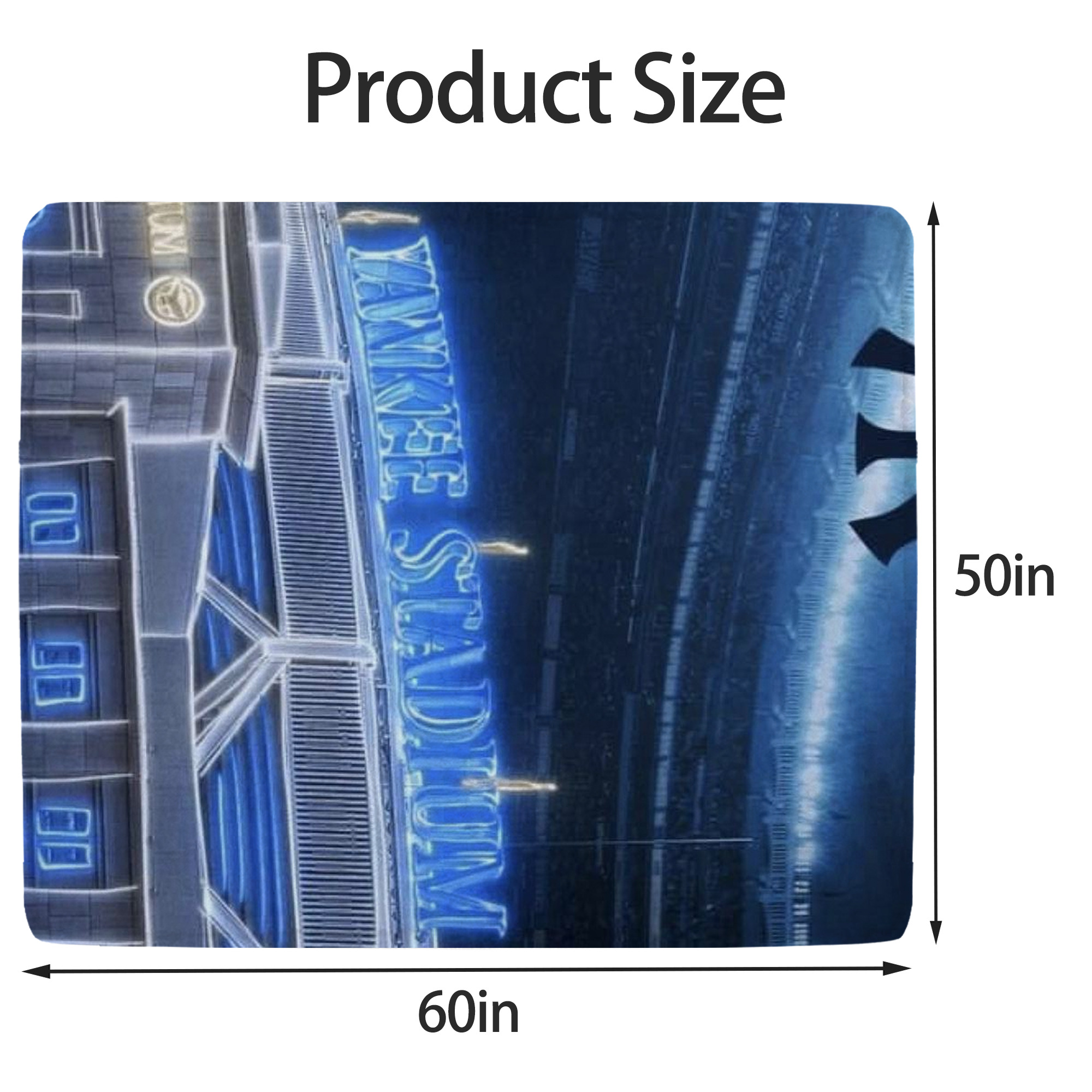 New York Yankees 328 Soft Fleece Throw Blanket 50 X 60 Inch – Super Soft, Lightweight, And Durable – Perfect For Sofa, Bed, Camping, And More – Ideal Gift For Family And Friends