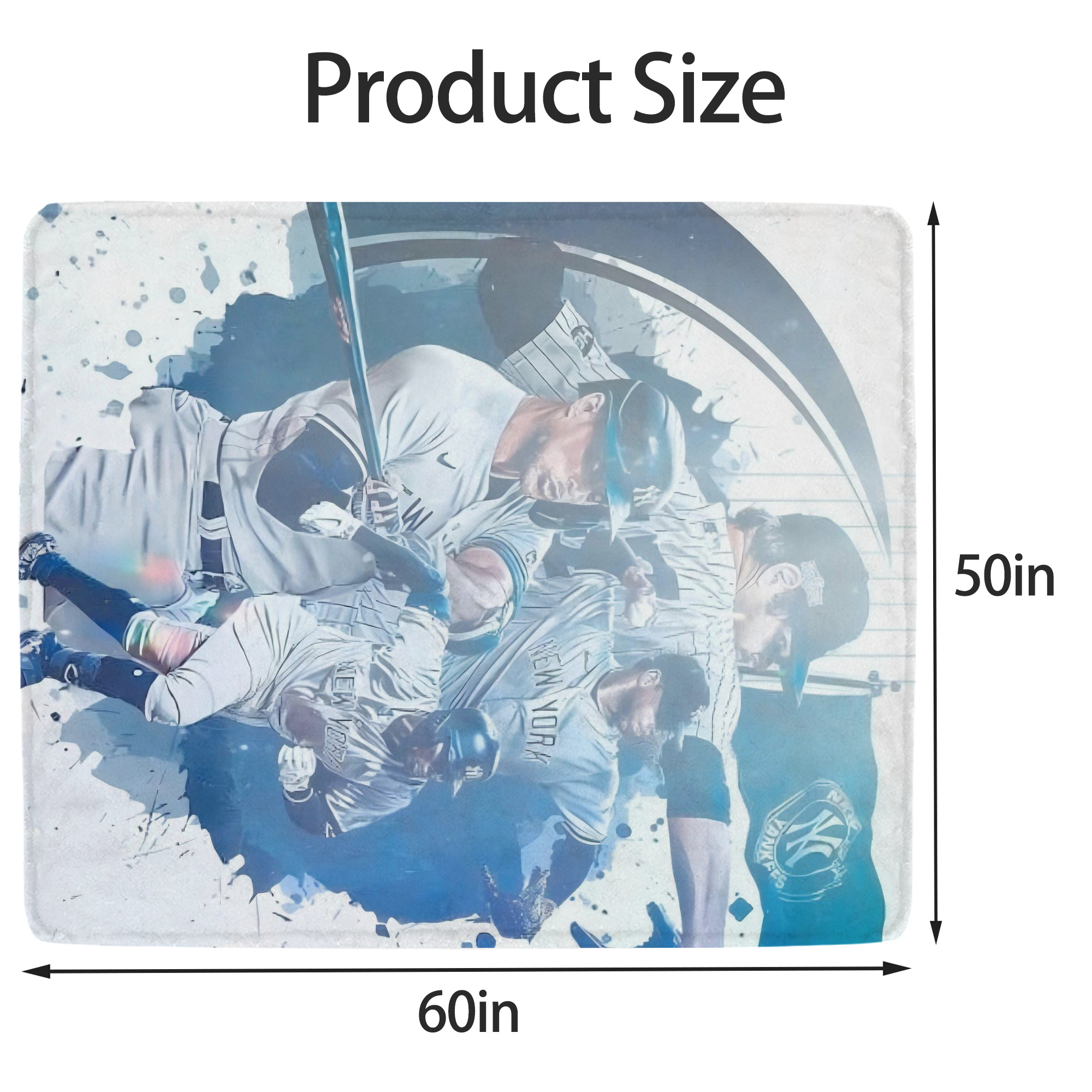 New York Yankees 329 Soft Fleece Throw Blanket 50 X 60 Inch – Super Soft, Lightweight, And Durable – Perfect For Sofa, Bed, Camping, And More – Ideal Gift For Family And Friends