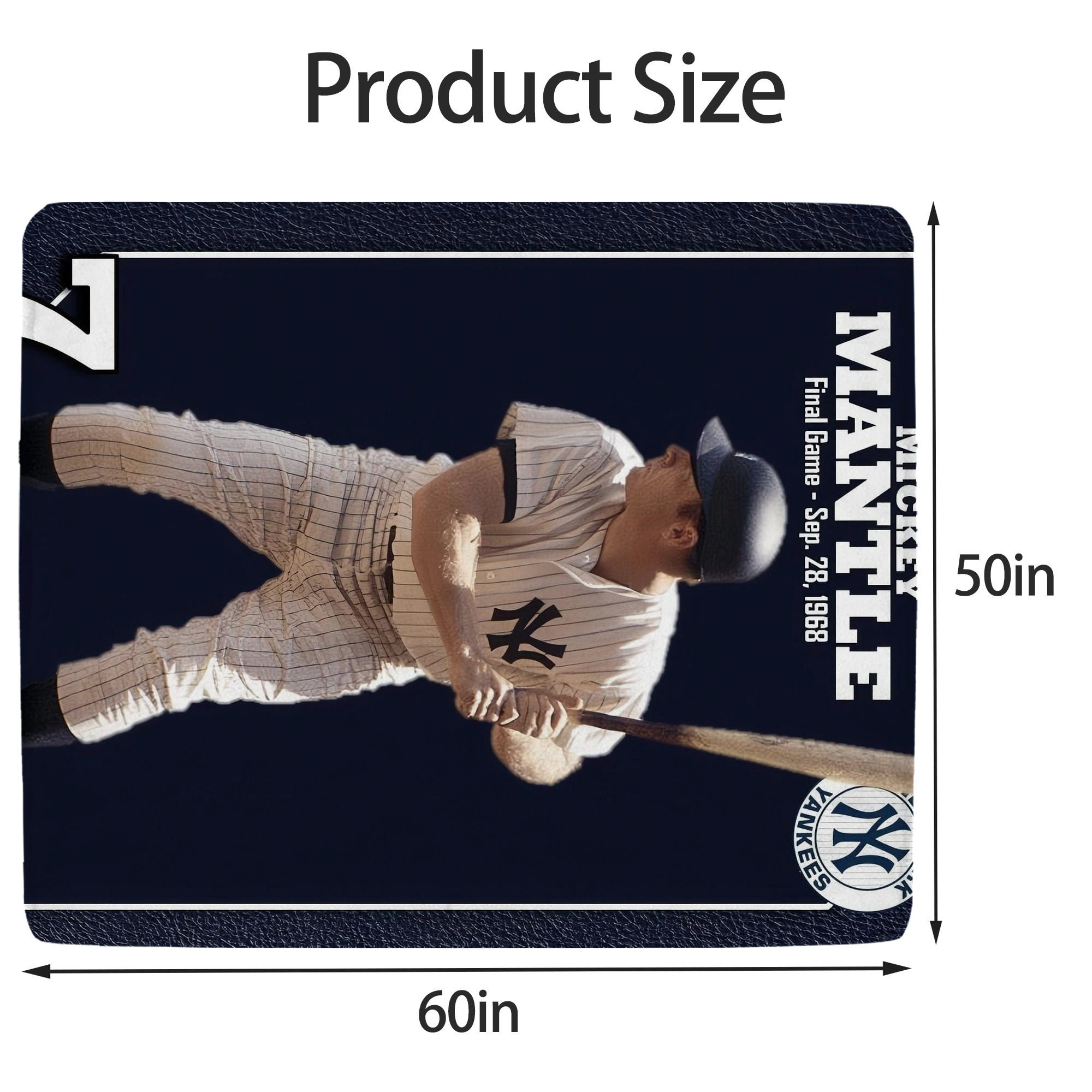 New York Yankees 344 Soft Fleece Throw Blanket 50 X 60 Inch – Super Soft, Lightweight, And Durable – Perfect For Sofa, Bed, Camping, And More – Ideal Gift For Family And Friends