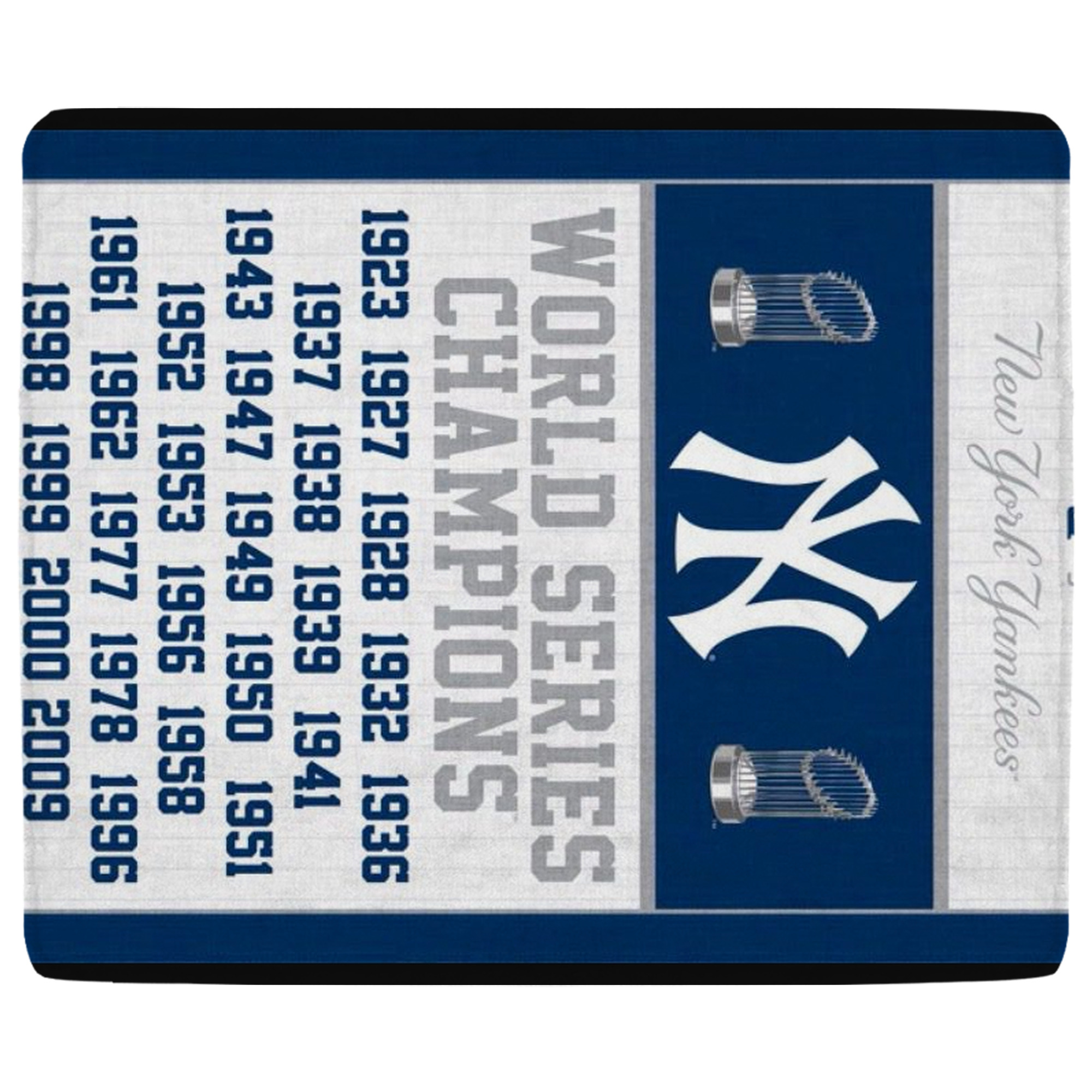 New York Yankees WS Champions Years Soft Fleece Throw Blanket 50 X 60 Inch – Super Soft, Lightweight, And Durable – Perfect For Sofa, Bed, Camping, And More – Ideal Gift For Family And Friends