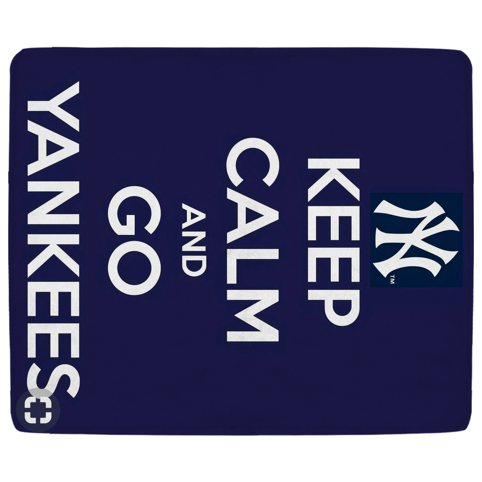 New York Yankees Keep Calm and Go Yankees Soft Fleece Throw Blanket 50 X 60 Inch – Super Soft, Lightweight, And Durable – Perfect For Sofa, Bed, Camping, And More – Ideal Gift For Family And Friends