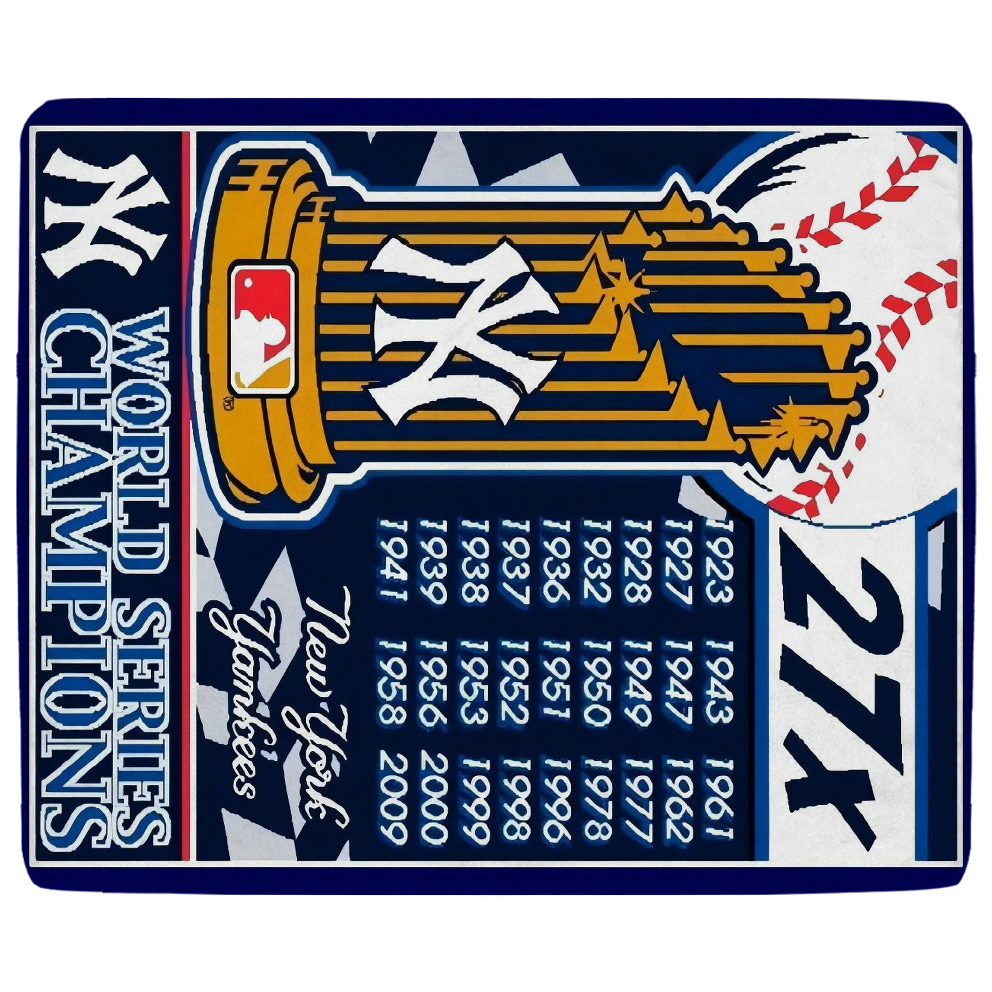 New York Yankees 108 Soft Fleece Throw Blanket 50 X 60 Inch – Super Soft, Lightweight, And Durable – Perfect For Sofa, Bed, Camping, And More – Ideal Gift For Family And Friends