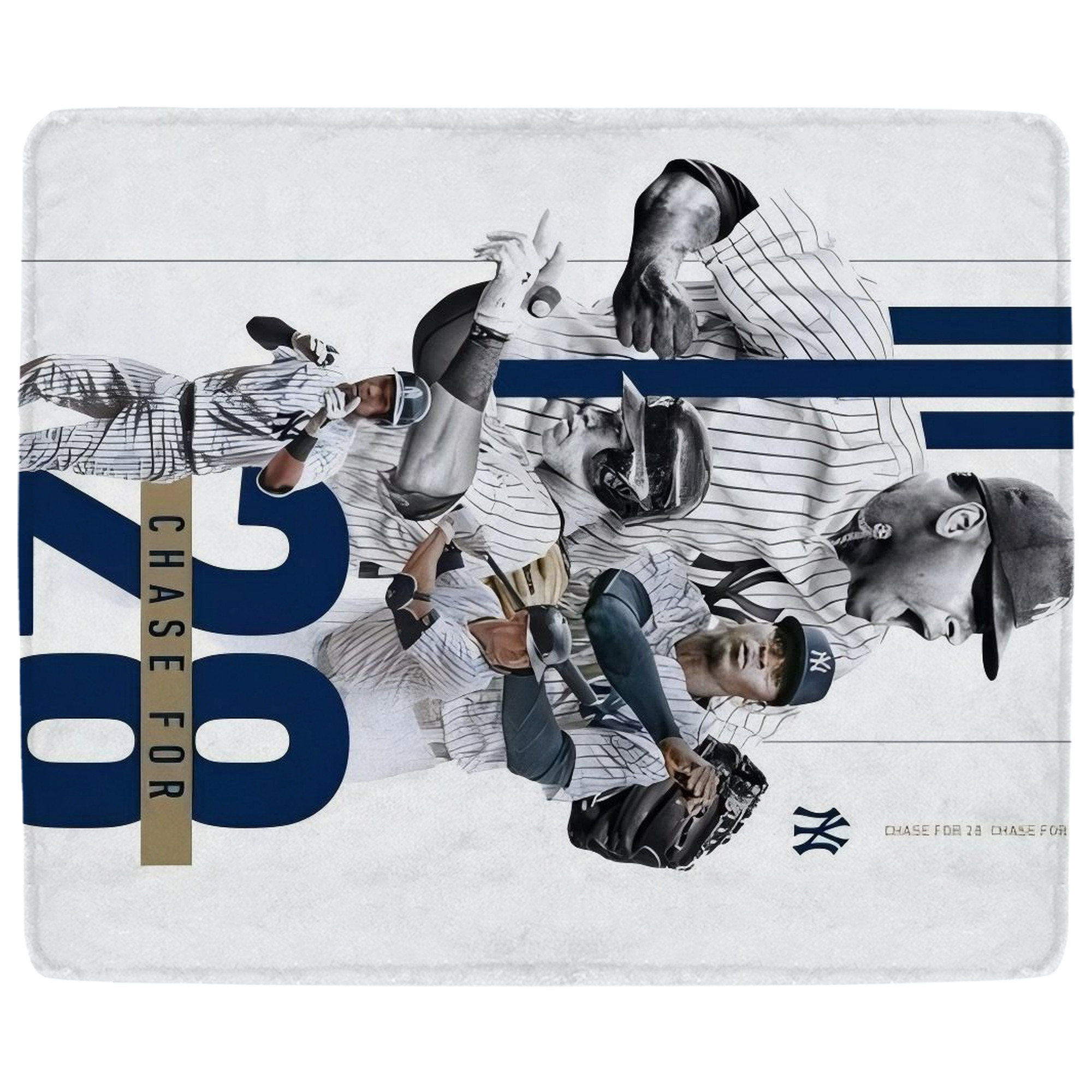 New York Yankees Chase For 28 Soft Fleece Throw Blanket 50 X 60 Inch – Super Soft, Lightweight, And Durable – Perfect For Sofa, Bed, Camping, And More – Ideal Gift For Family And Friends