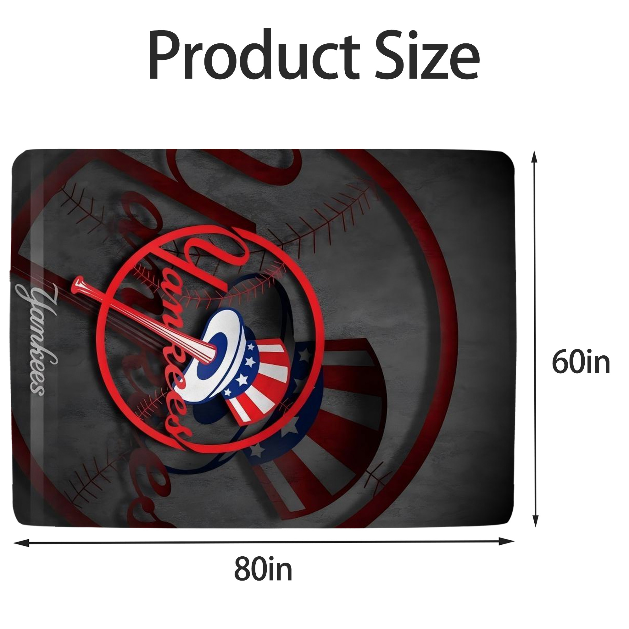 New York Yankees 97 Soft Fleece Throw Blanket 60 X 80 Inch – Super Soft, Lightweight, And Durable – Perfect For Sofa, Bed, Camping, And More – Ideal Gift For Family And Friends