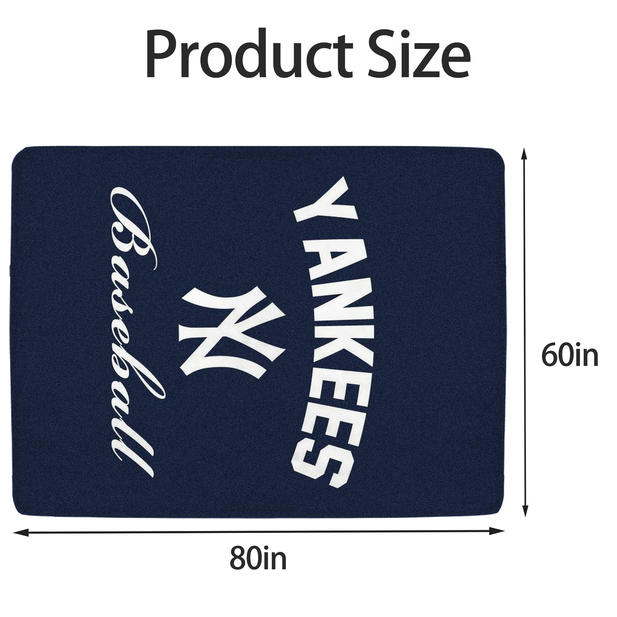 New York Yankees Baseball Soft Fleece Throw Blanket 60 X 80 Inch – Super Soft, Lightweight, And Durable – Perfect For Sofa, Bed, Camping, And More – Ideal Gift For Family And Friends