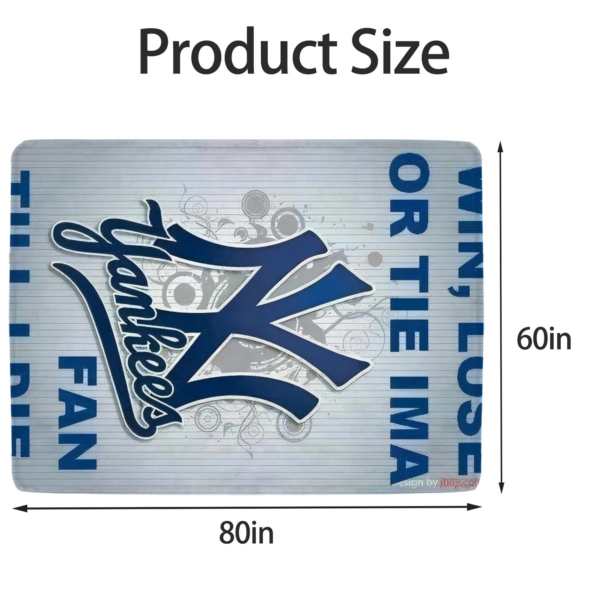 New York Yankees 100 Soft Fleece Throw Blanket 60 X 80 Inch – Super Soft, Lightweight, And Durable – Perfect For Sofa, Bed, Camping, And More – Ideal Gift For Family And Friends