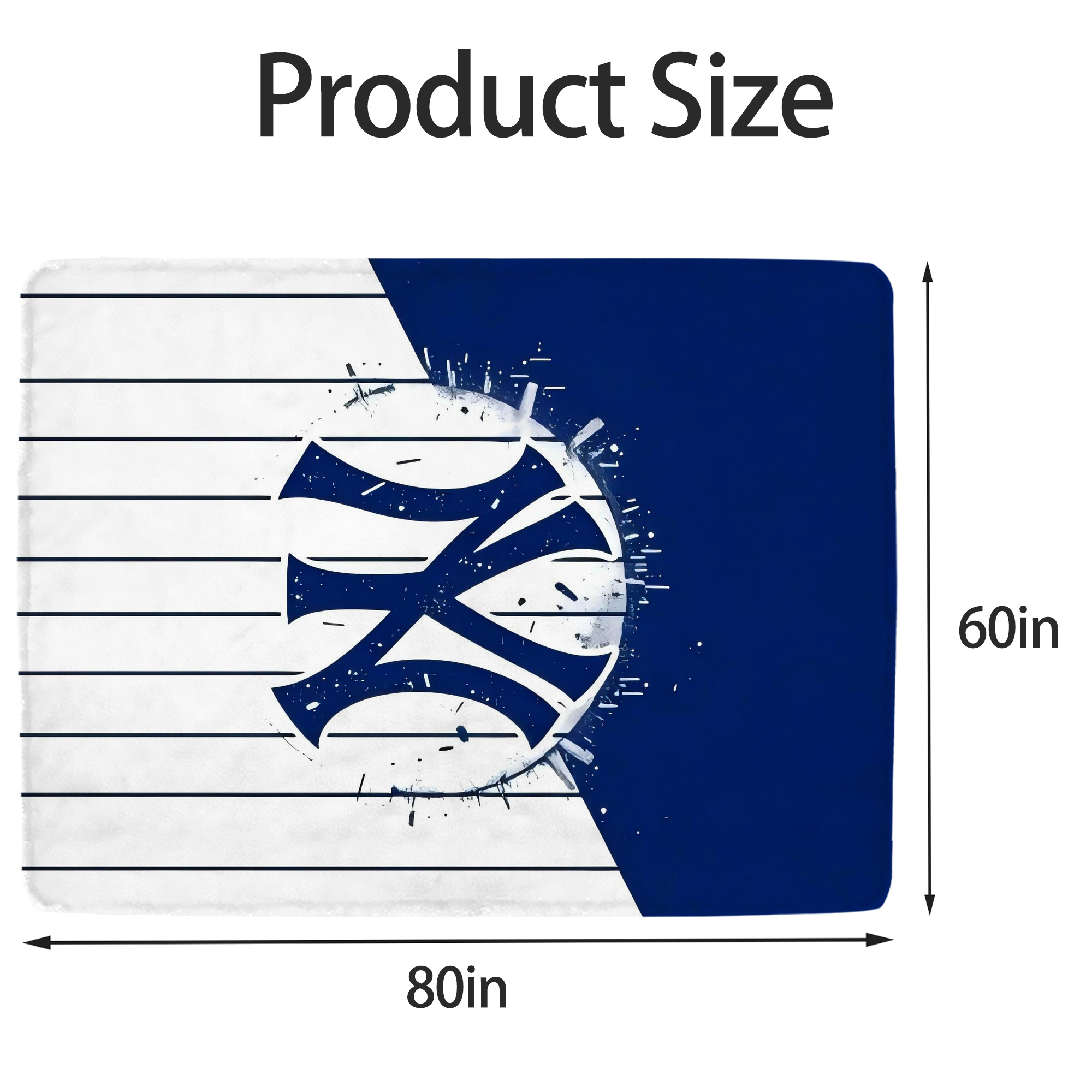 New York Yankees 106 Soft Fleece Throw Blanket 60 X 80 Inch – Super Soft, Lightweight, And Durable – Perfect For Sofa, Bed, Camping, And More – Ideal Gift For Family And Friends