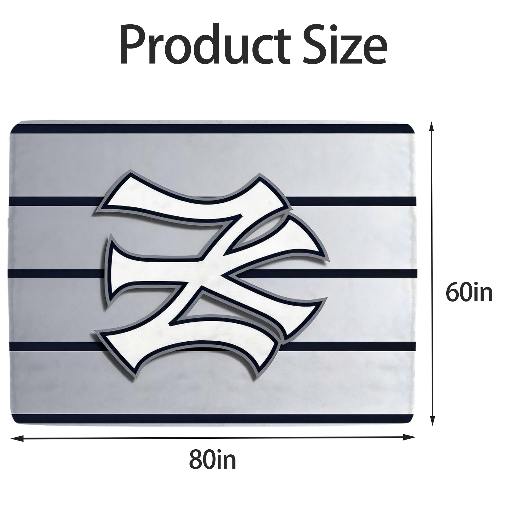 New York Yankees 118 Soft Fleece Throw Blanket 60 X 80 Inch – Super Soft, Lightweight, And Durable – Perfect For Sofa, Bed, Camping, And More – Ideal Gift For Family And Friends