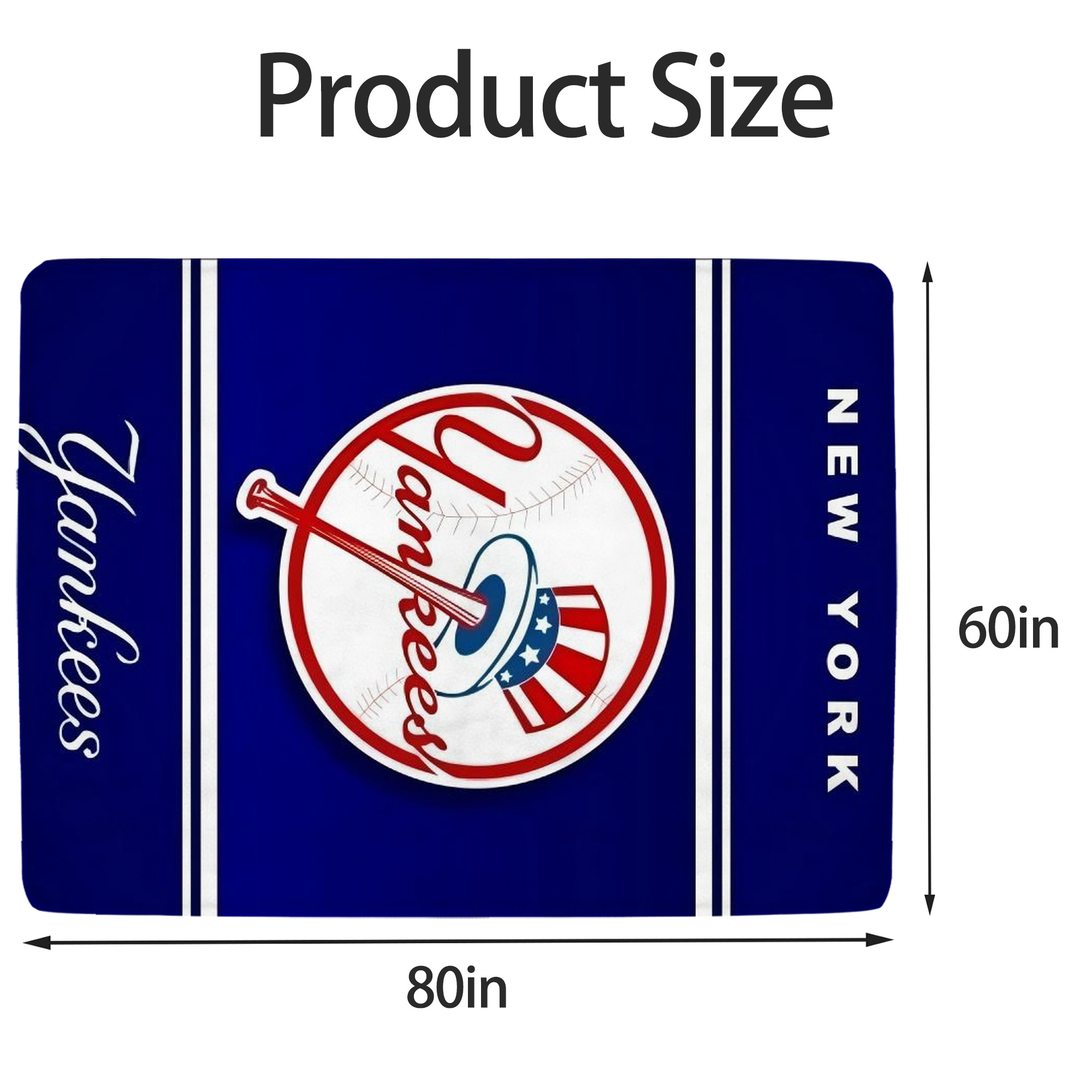 New York Yankees 139 Soft Fleece Throw Blanket 60 X 80 Inch – Super Soft, Lightweight, And Durable – Perfect For Sofa, Bed, Camping, And More – Ideal Gift For Family And Friends