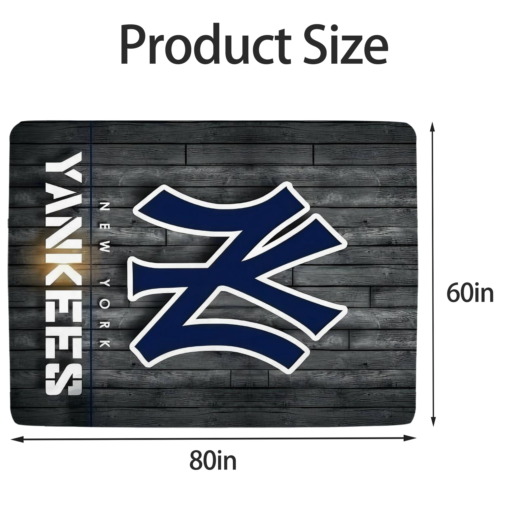 New York Yankees 127 Soft Fleece Throw Blanket 60 X 80 Inch – Super Soft, Lightweight, And Durable – Perfect For Sofa, Bed, Camping, And More – Ideal Gift For Family And Friends