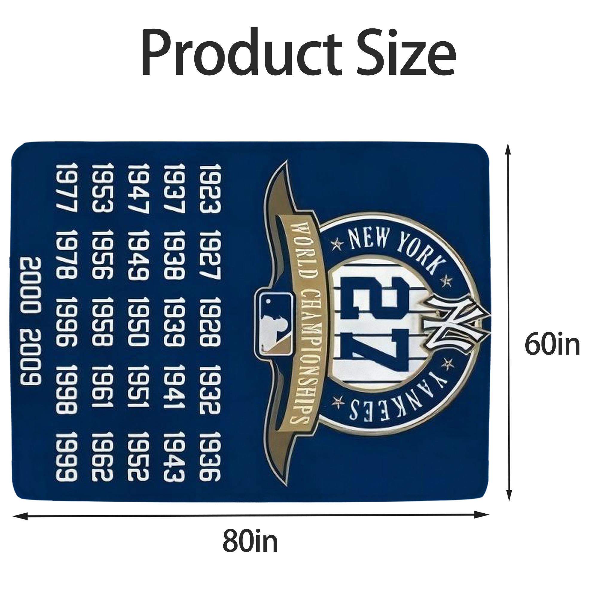 New York Yankees 144 Soft Fleece Throw Blanket 60 X 80 Inch – Super Soft, Lightweight, And Durable – Perfect For Sofa, Bed, Camping, And More – Ideal Gift For Family And Friends