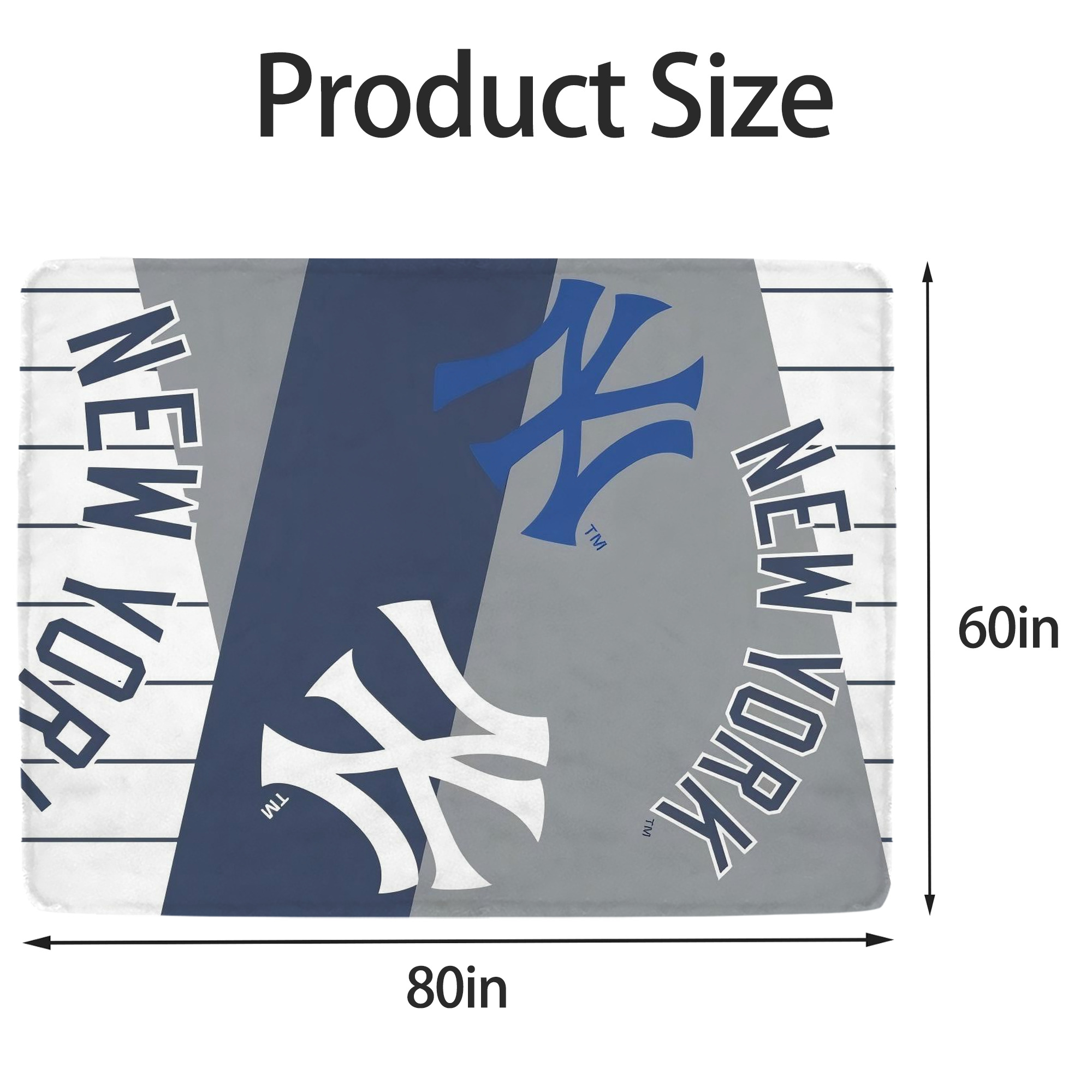 New York Yankees 133 Soft Fleece Throw Blanket 60 X 80 Inch – Super Soft, Lightweight, And Durable – Perfect For Sofa, Bed, Camping, And More – Ideal Gift For Family And Friends