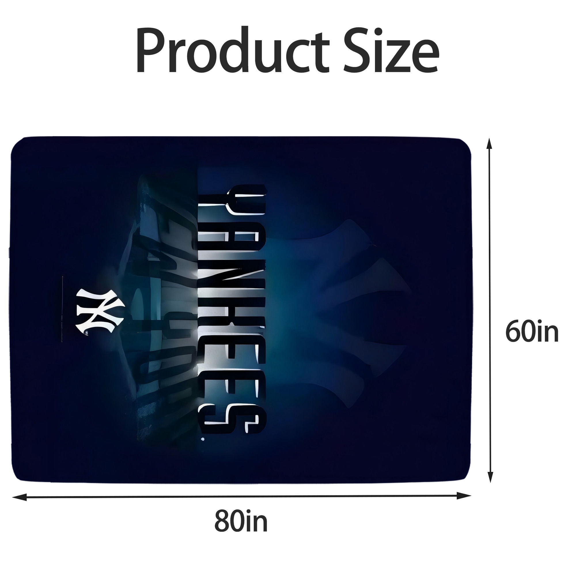 New York Yankees 160 Soft Fleece Throw Blanket 60 X 80 Inch – Super Soft, Lightweight, And Durable – Perfect For Sofa, Bed, Camping, And More – Ideal Gift For Family And Friends