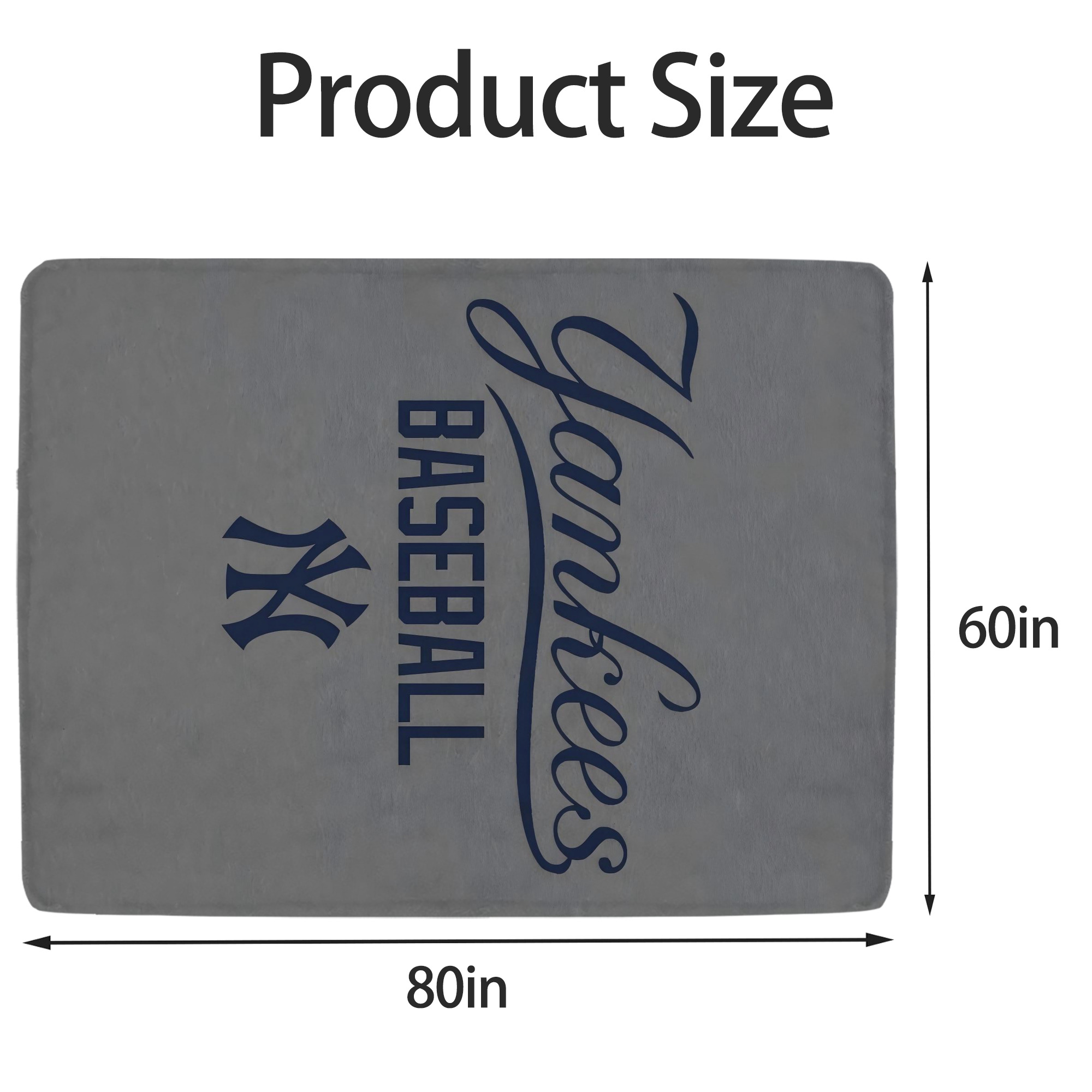New York Yankees 147 Soft Fleece Throw Blanket 60 X 80 Inch – Super Soft, Lightweight, And Durable – Perfect For Sofa, Bed, Camping, And More – Ideal Gift For Family And Friends