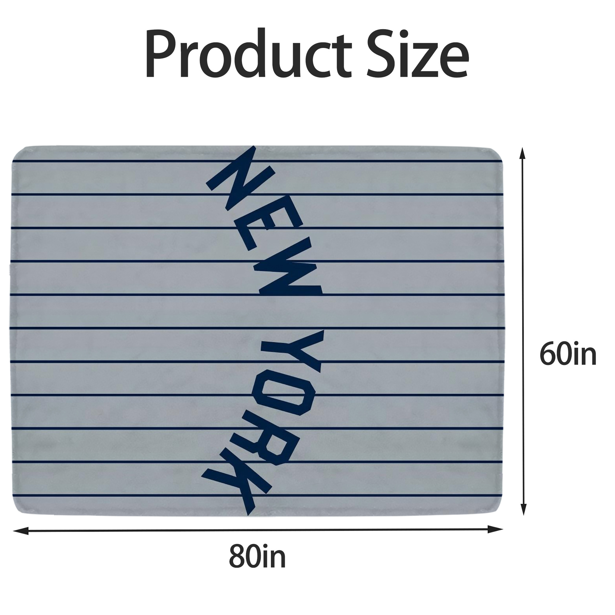 New York Yankees 159 Soft Fleece Throw Blanket 60 X 80 Inch – Super Soft, Lightweight, And Durable – Perfect For Sofa, Bed, Camping, And More – Ideal Gift For Family And Friends