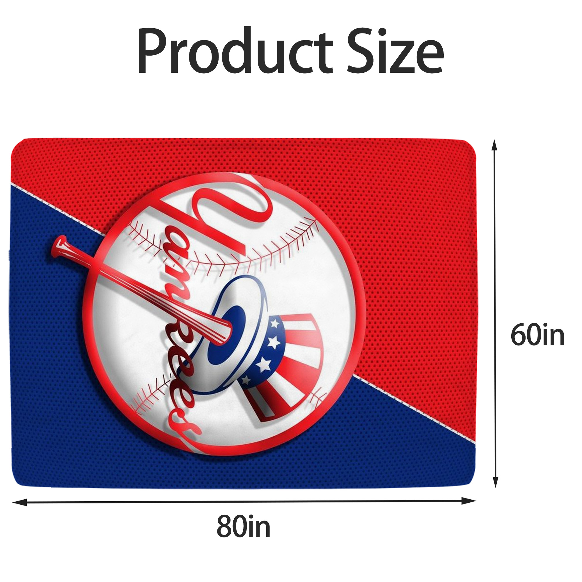 New York Yankees 148 Soft Fleece Throw Blanket 60 X 80 Inch – Super Soft, Lightweight, And Durable – Perfect For Sofa, Bed, Camping, And More – Ideal Gift For Family And Friends