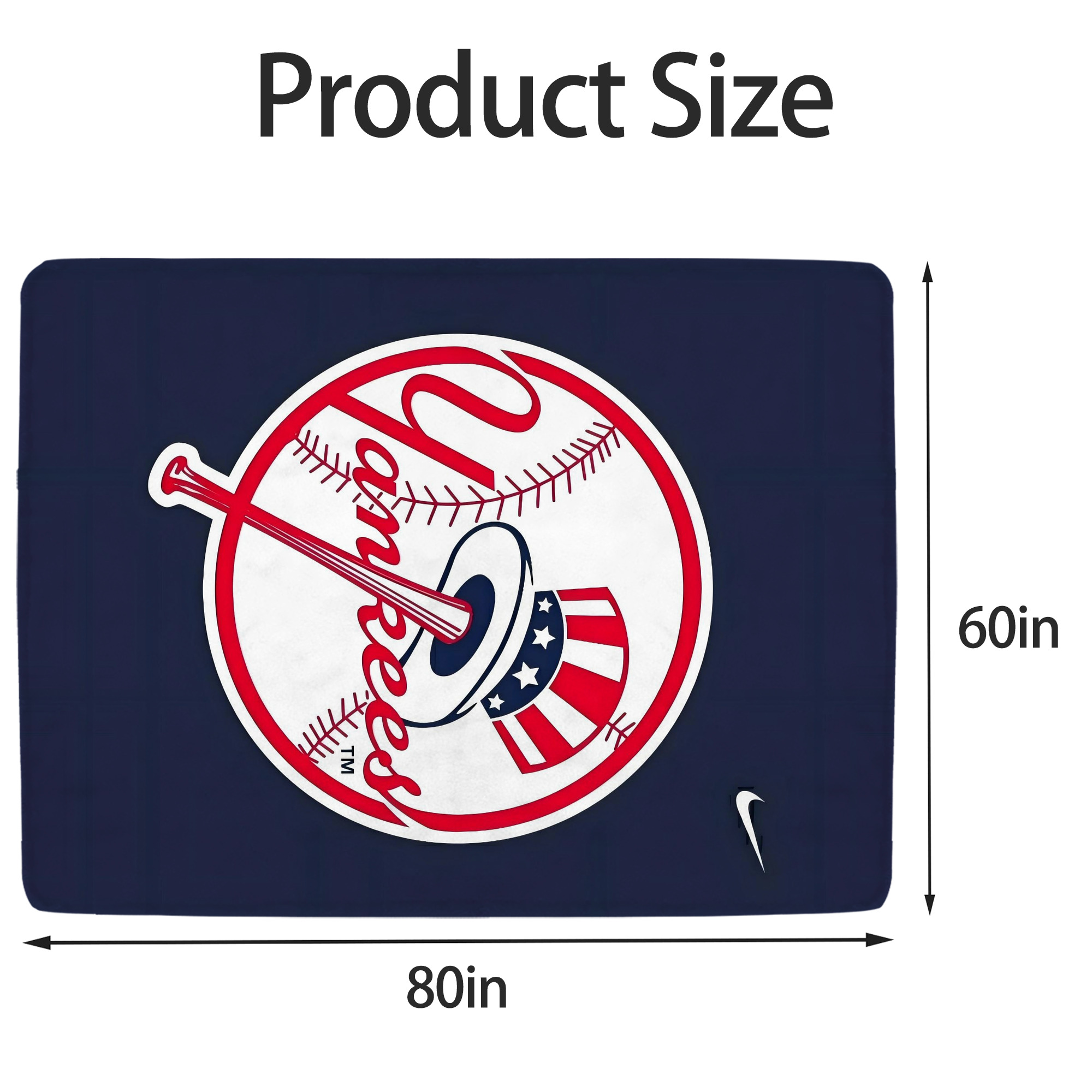 New York Yankees 157 Soft Fleece Throw Blanket 60 X 80 Inch – Super Soft, Lightweight, And Durable – Perfect For Sofa, Bed, Camping, And More – Ideal Gift For Family And Friends