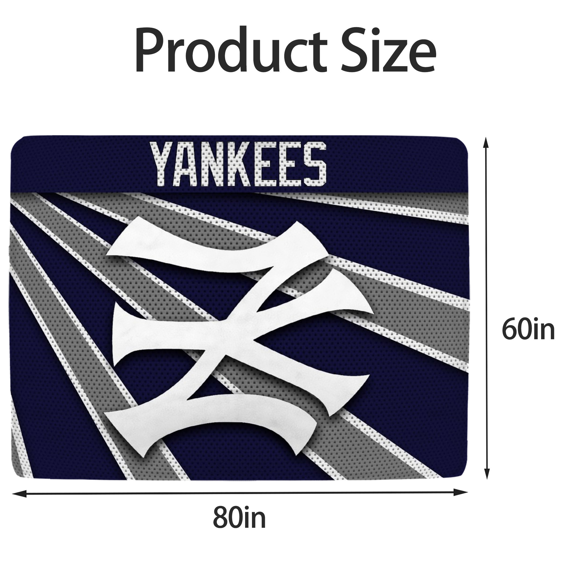 New York Yankees 168 Soft Fleece Throw Blanket 60 X 80 Inch – Super Soft, Lightweight, And Durable – Perfect For Sofa, Bed, Camping, And More – Ideal Gift For Family And Friends