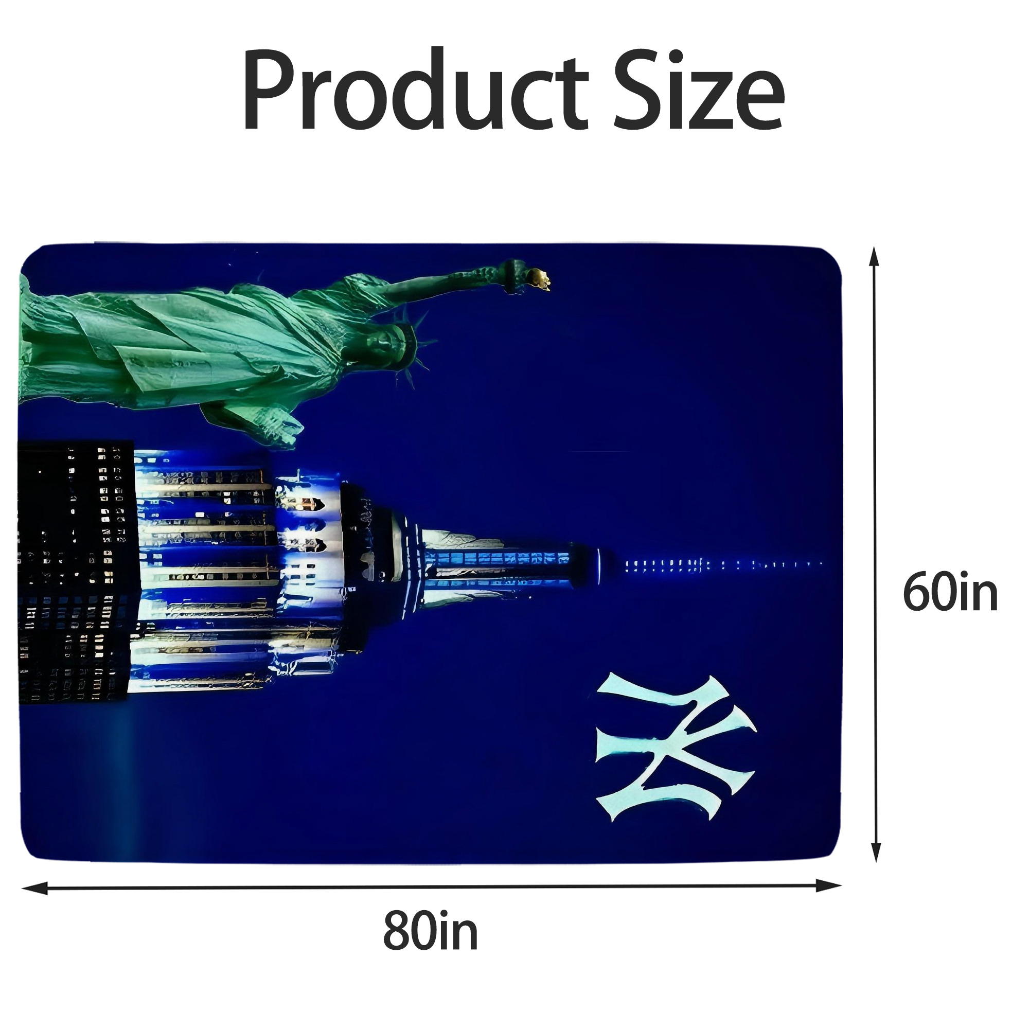 New York Yankees 175 Soft Fleece Throw Blanket 60 X 80 Inch – Super Soft, Lightweight, And Durable – Perfect For Sofa, Bed, Camping, And More – Ideal Gift For Family And Friends