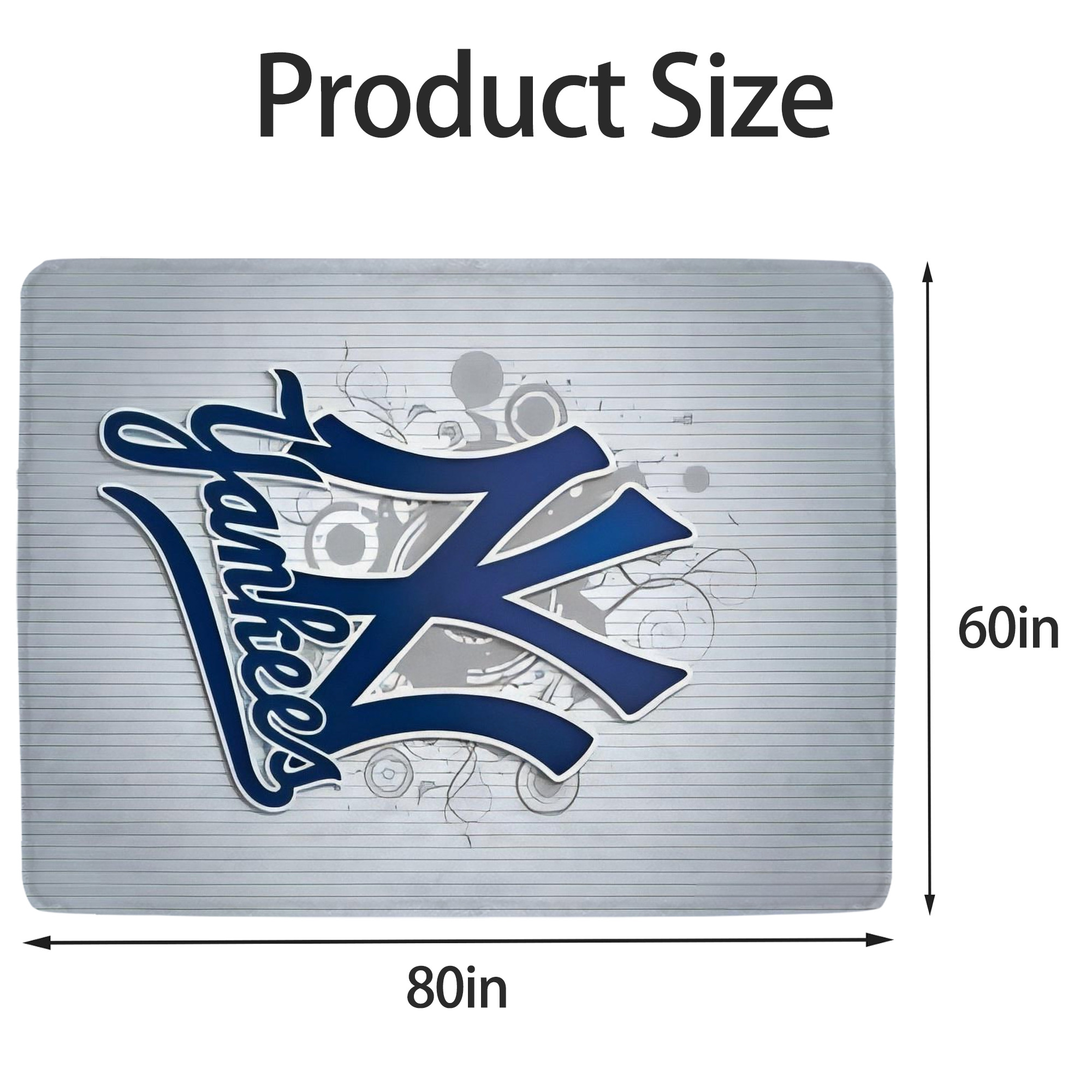 New York Yankees 181 Soft Fleece Throw Blanket 60 X 80 Inch – Super Soft, Lightweight, And Durable – Perfect For Sofa, Bed, Camping, And More – Ideal Gift For Family And Friends