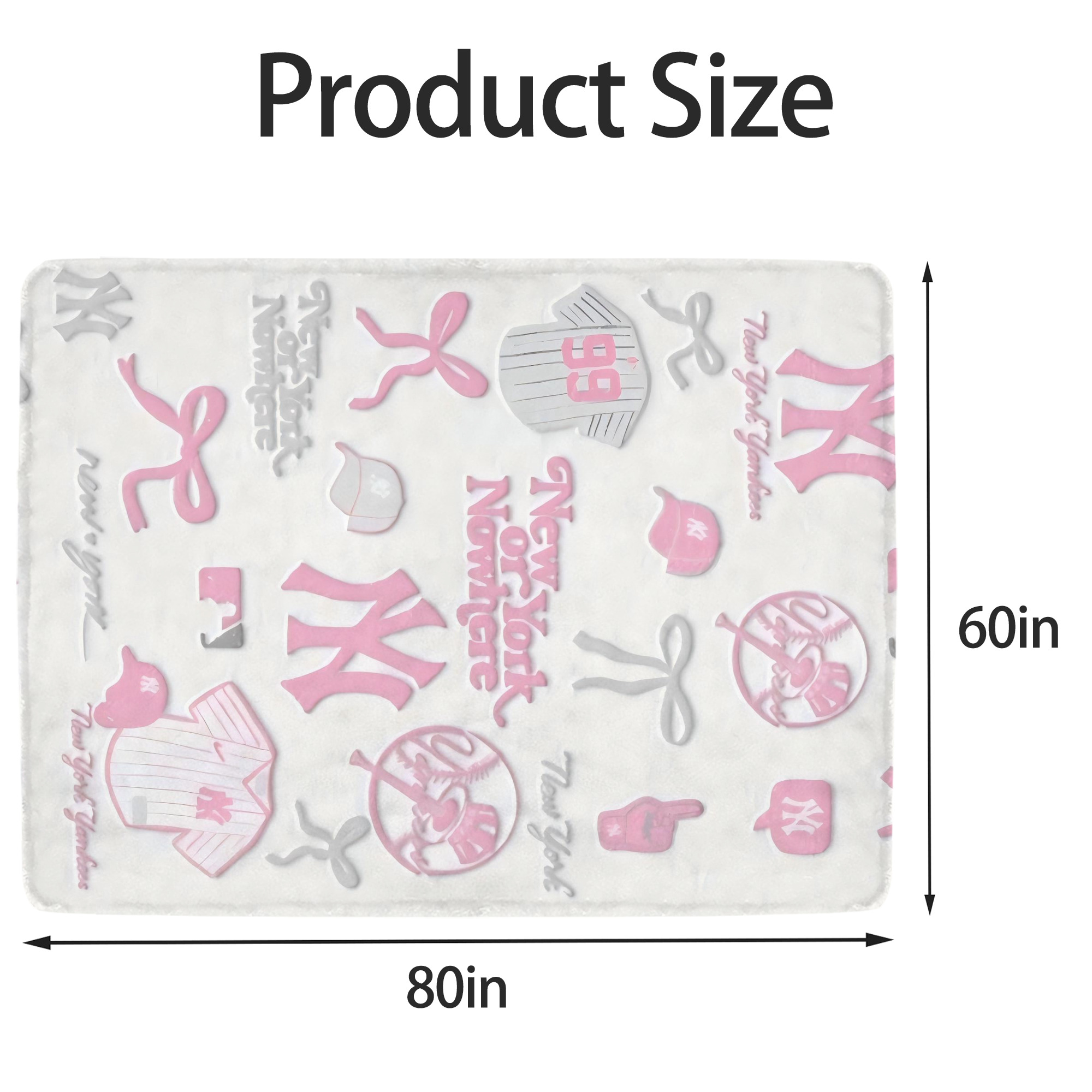 New York Yankees 206 Soft Fleece Throw Blanket 60 X 80 Inch – Super Soft, Lightweight, And Durable – Perfect For Sofa, Bed, Camping, And More – Ideal Gift For Family And Friends