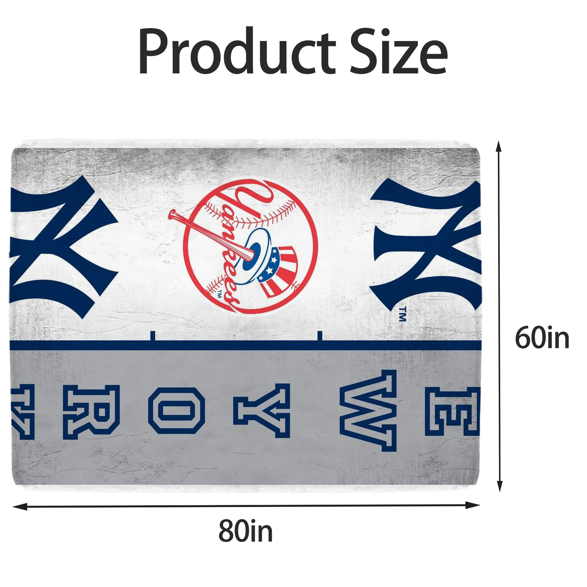 New York Yankees 217 Soft Fleece Throw Blanket 60 X 80 Inch – Super Soft, Lightweight, And Durable – Perfect For Sofa, Bed, Camping, And More – Ideal Gift For Family And Friends