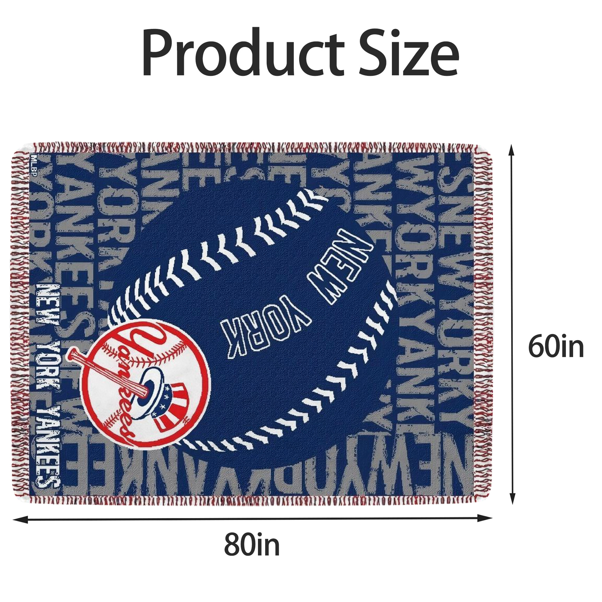 New York Yankees 198 Soft Fleece Throw Blanket 60 X 80 Inch – Super Soft, Lightweight, And Durable – Perfect For Sofa, Bed, Camping, And More – Ideal Gift For Family And Friends