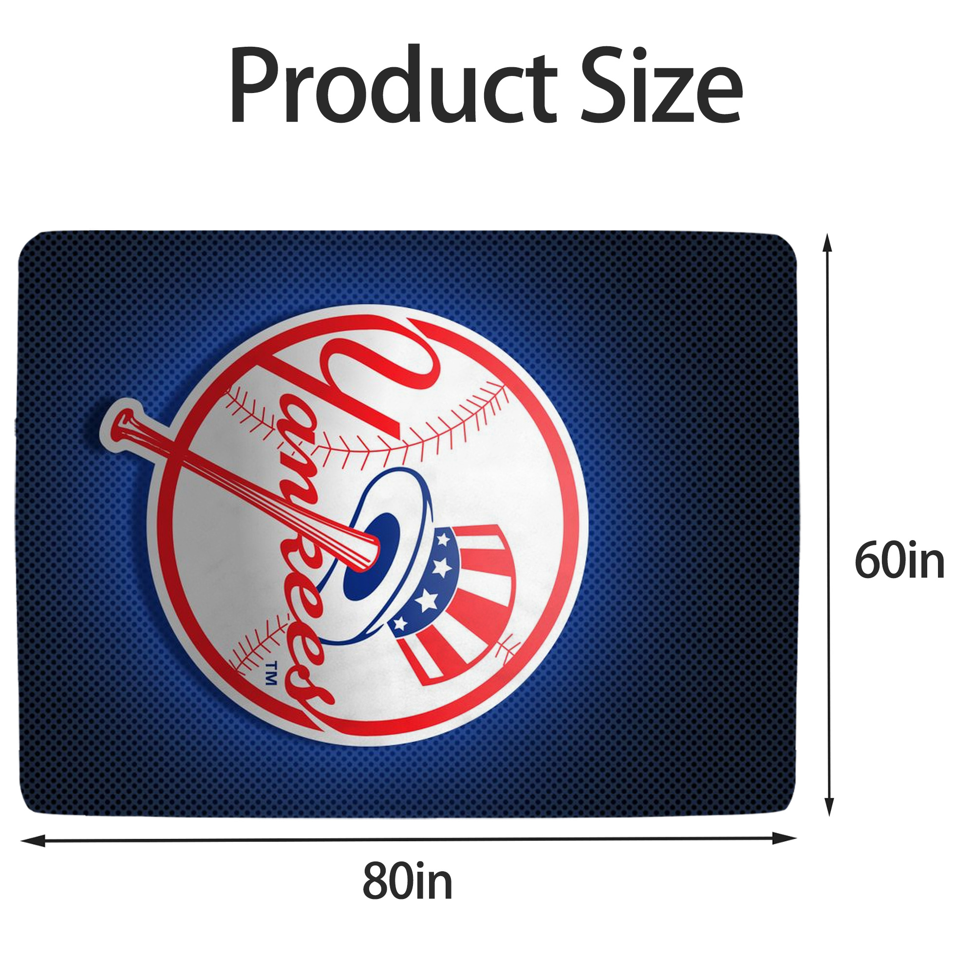 New York Yankees 193 Soft Fleece Throw Blanket 60 X 80 Inch – Super Soft, Lightweight, And Durable – Perfect For Sofa, Bed, Camping, And More – Ideal Gift For Family And Friends