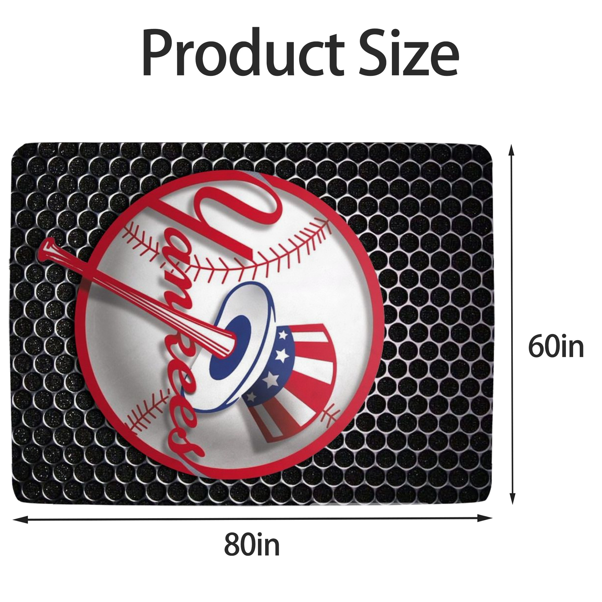 New York Yankees 221 Soft Fleece Throw Blanket 60 X 80 Inch – Super Soft, Lightweight, And Durable – Perfect For Sofa, Bed, Camping, And More – Ideal Gift For Family And Friends