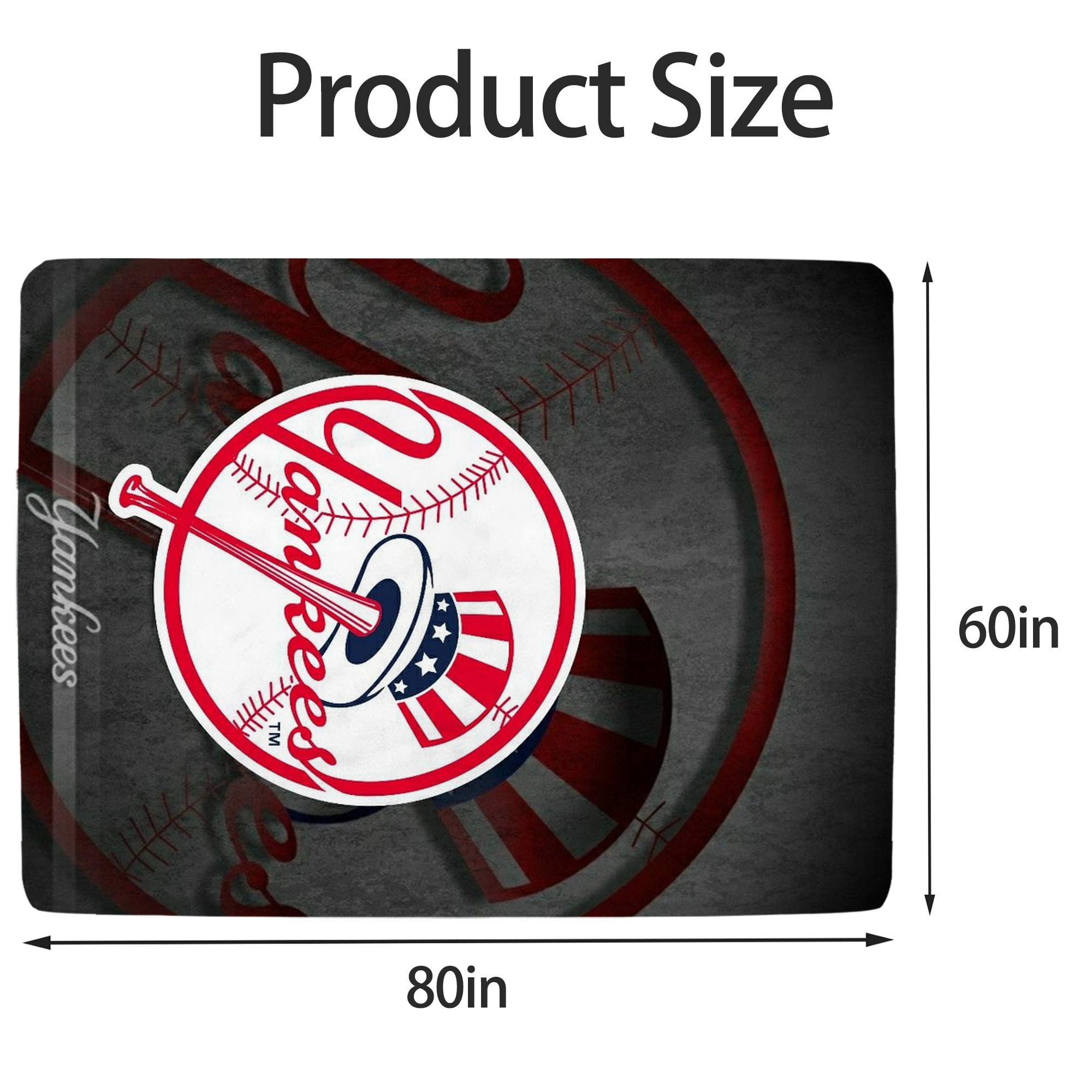 New York Yankees 228 Soft Fleece Throw Blanket 60 X 80 Inch – Super Soft, Lightweight, And Durable – Perfect For Sofa, Bed, Camping, And More – Ideal Gift For Family And Friends