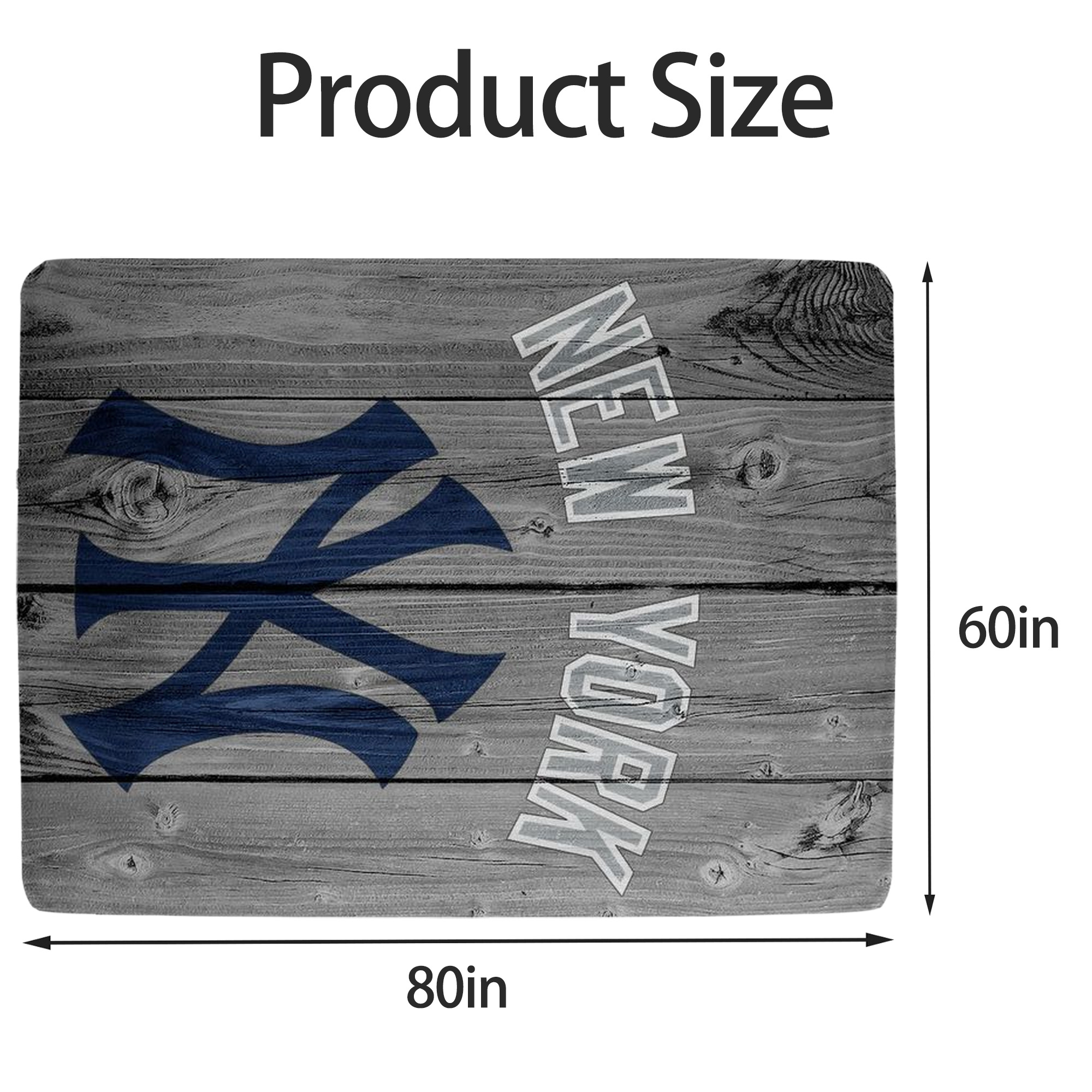 New York Yankees 204 Soft Fleece Throw Blanket 60 X 80 Inch – Super Soft, Lightweight, And Durable – Perfect For Sofa, Bed, Camping, And More – Ideal Gift For Family And Friends