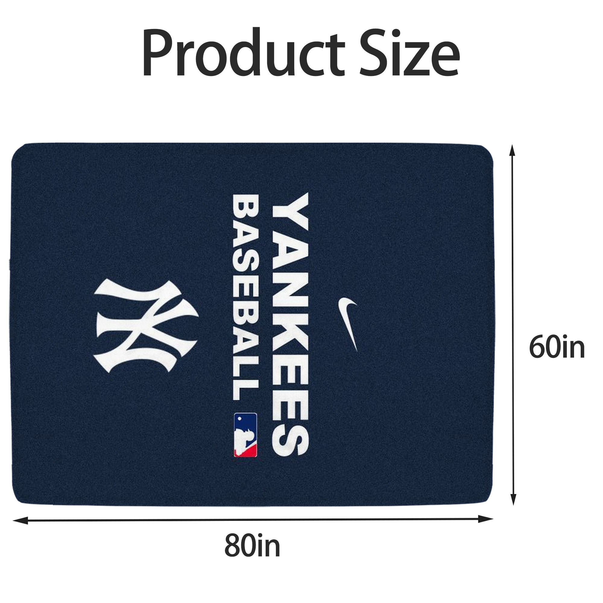 New York Yankees 214 Soft Fleece Throw Blanket 60 X 80 Inch – Super Soft, Lightweight, And Durable – Perfect For Sofa, Bed, Camping, And More – Ideal Gift For Family And Friends