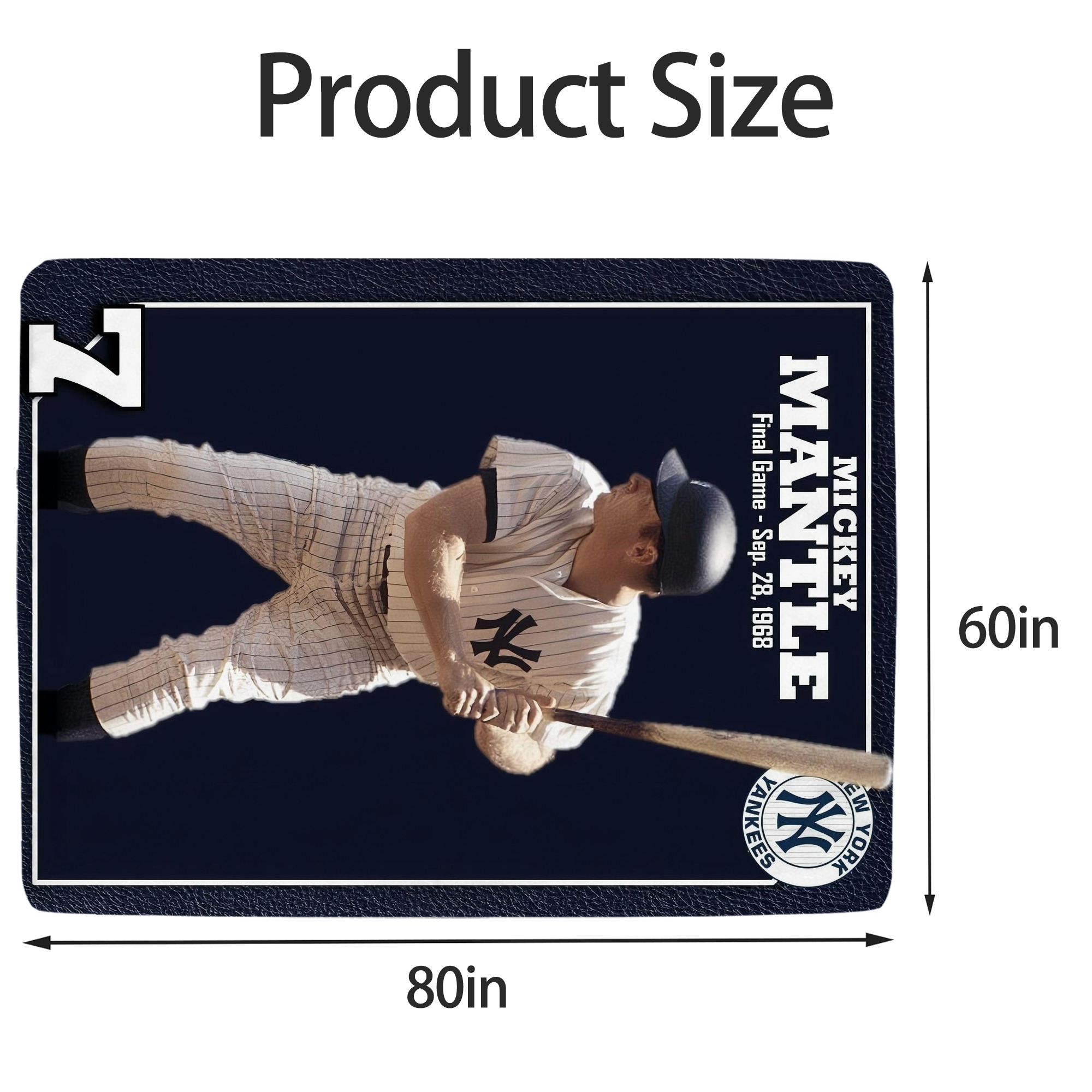 New York Yankees 344 Soft Fleece Throw Blanket 60 X 80 Inch – Super Soft, Lightweight, And Durable – Perfect For Sofa, Bed, Camping, And More – Ideal Gift For Family And Friends