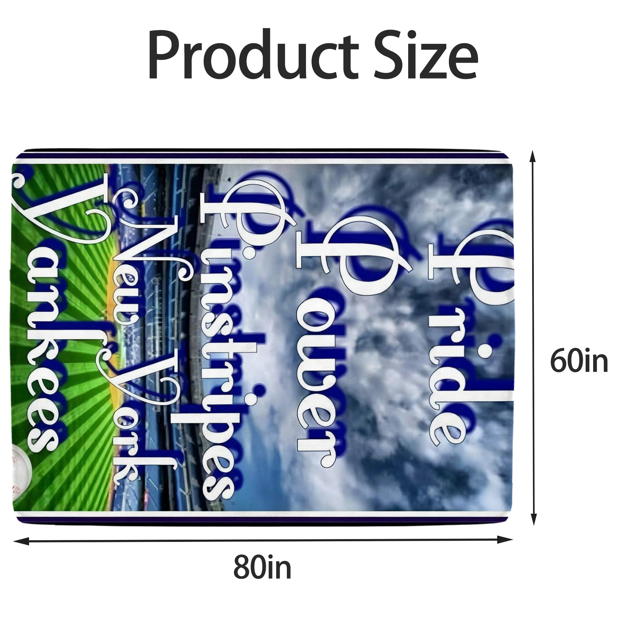 New York Yankees 309 Soft Fleece Throw Blanket 60 X 80 Inch – Super Soft, Lightweight, And Durable – Perfect For Sofa, Bed, Camping, And More – Ideal Gift For Family And Friends