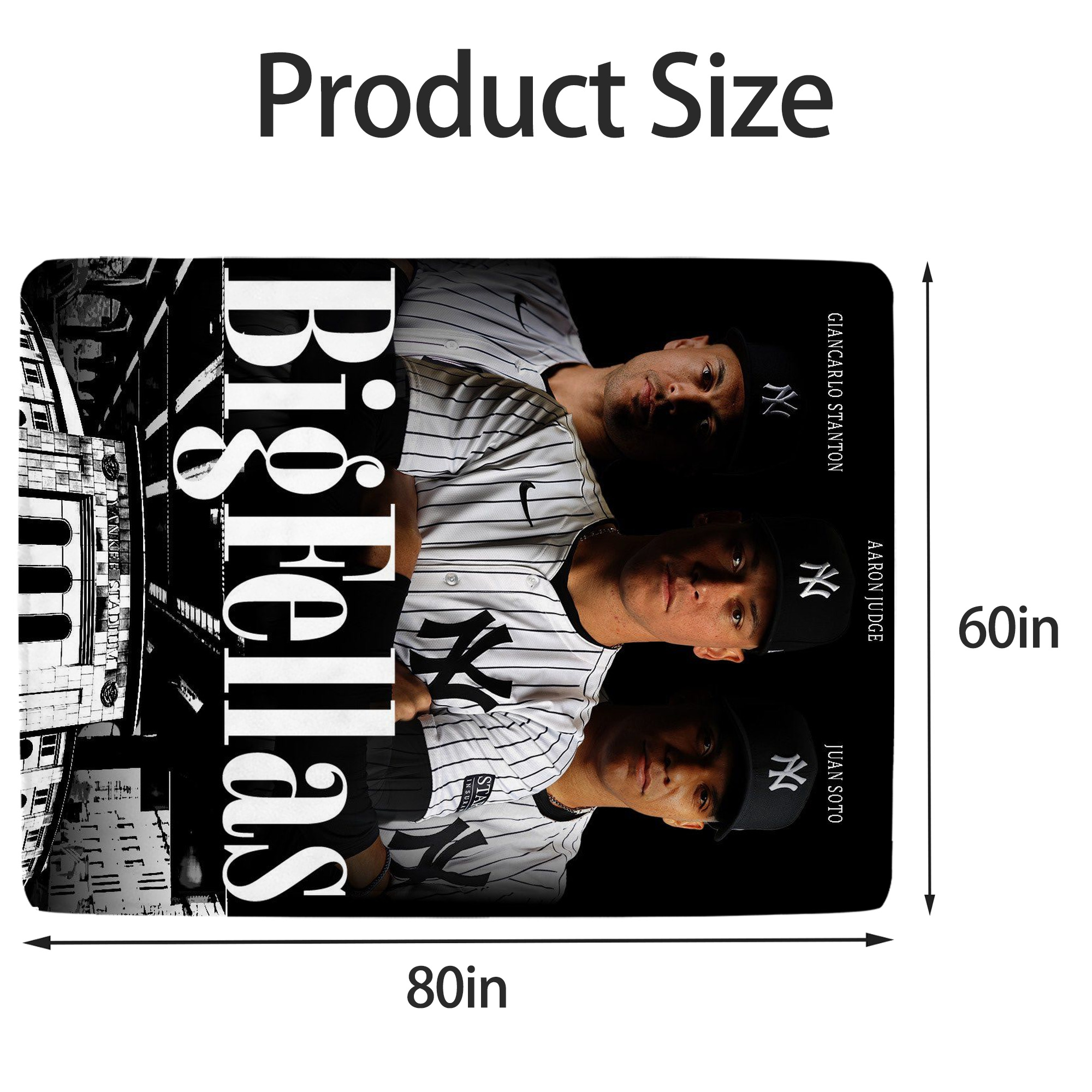 New York Yankees 341 Soft Fleece Throw Blanket 60 X 80 Inch – Super Soft, Lightweight, And Durable – Perfect For Sofa, Bed, Camping, And More – Ideal Gift For Family And Friends