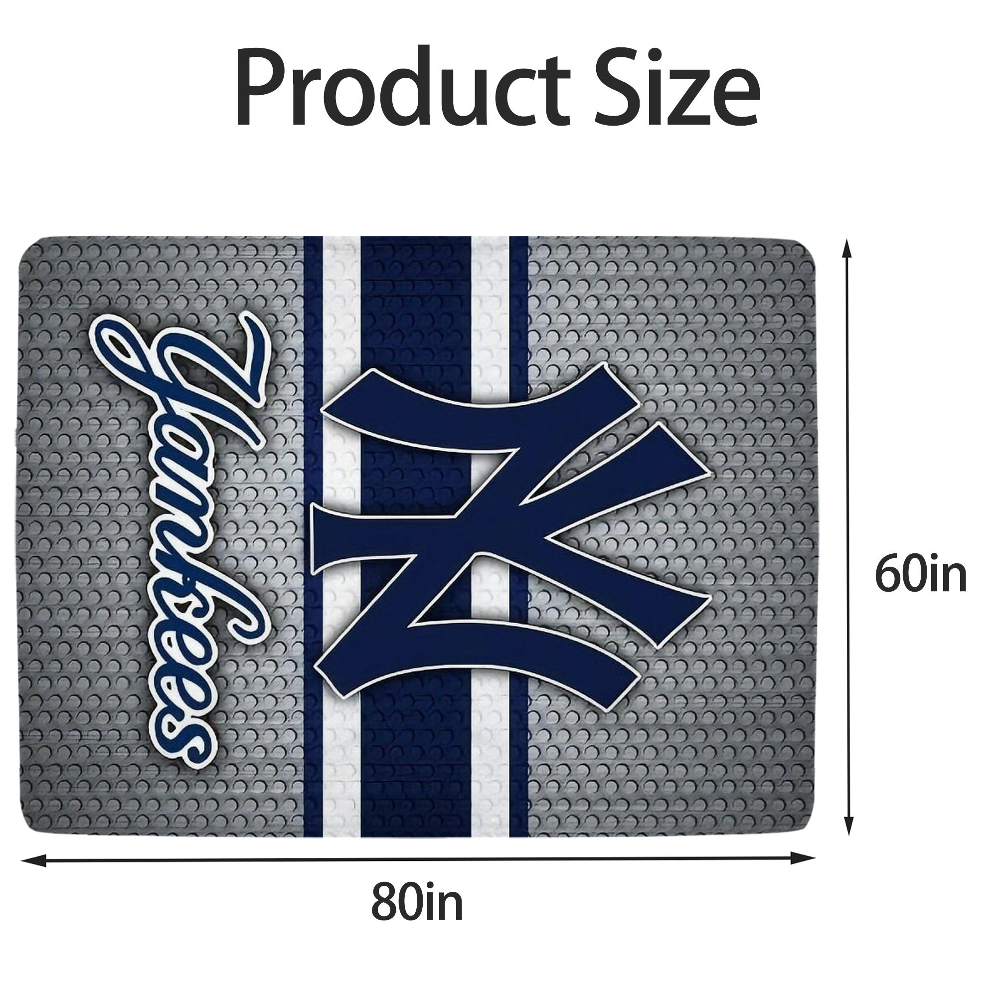 New York Yankees 311 Soft Fleece Throw Blanket 60 X 80 Inch – Super Soft, Lightweight, And Durable – Perfect For Sofa, Bed, Camping, And More – Ideal Gift For Family And Friends
