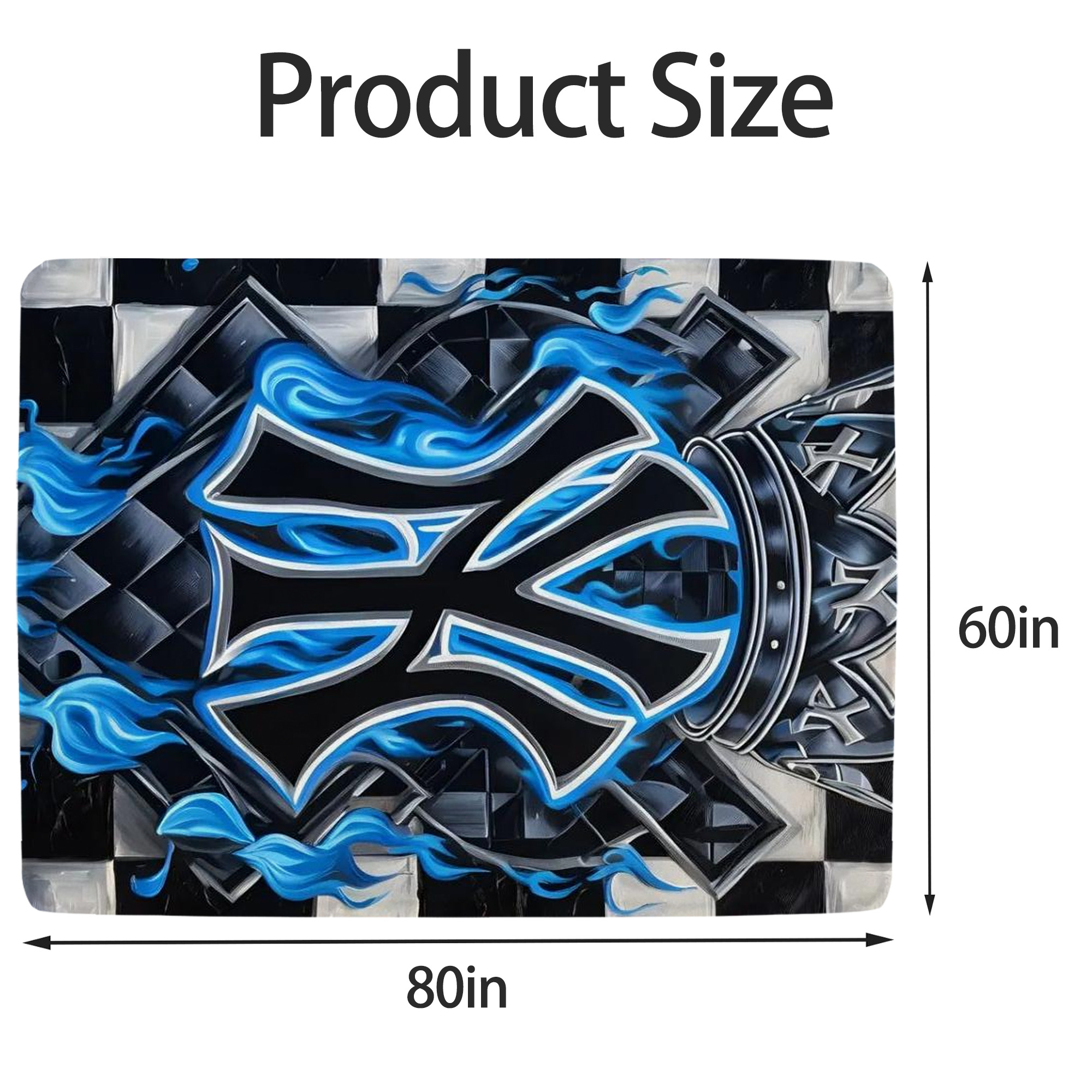 New York Yankees 324 Soft Fleece Throw Blanket 60 X 80 Inch – Super Soft, Lightweight, And Durable – Perfect For Sofa, Bed, Camping, And More – Ideal Gift For Family And Friends