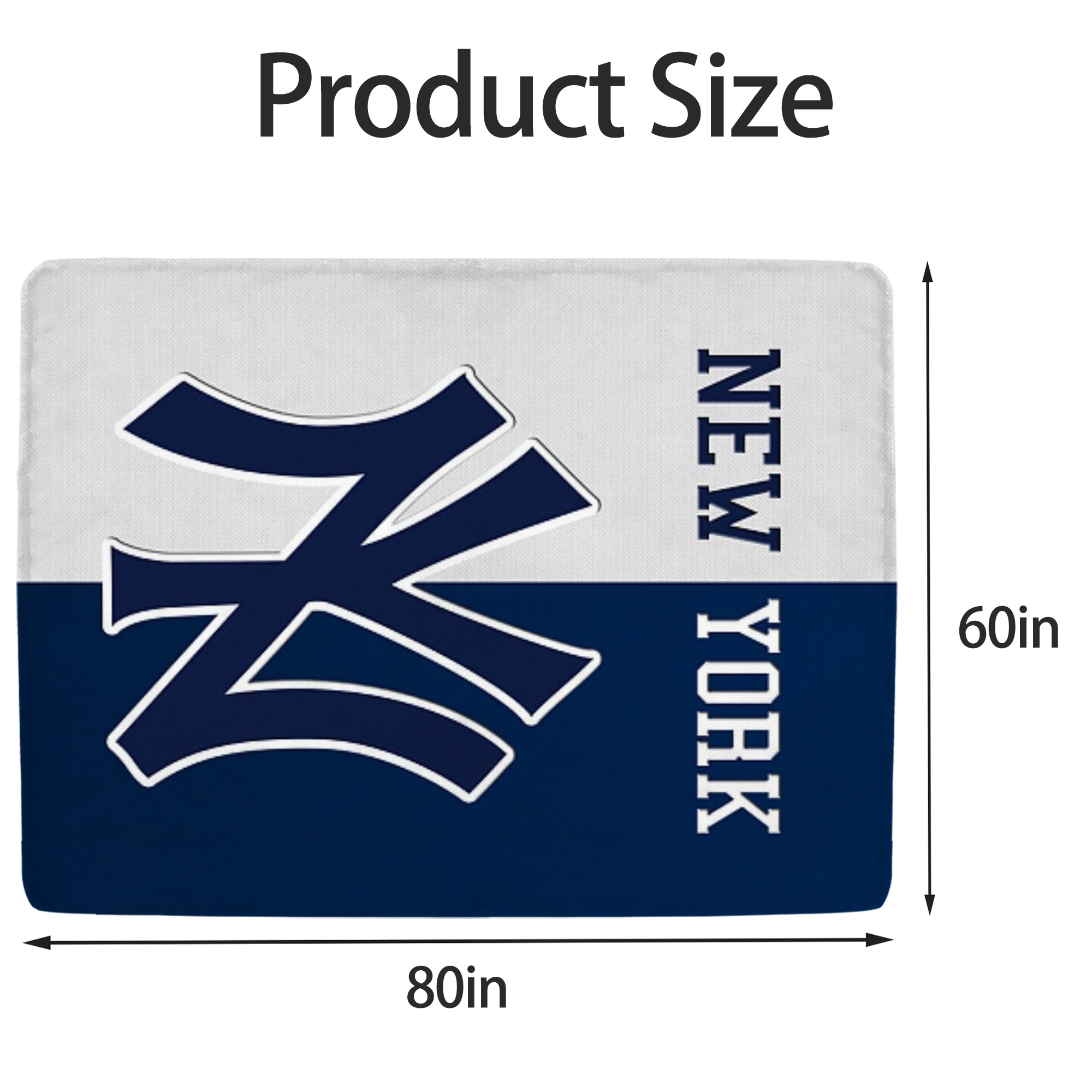 New York Yankees 332 Soft Fleece Throw Blanket 60 X 80 Inch – Super Soft, Lightweight, And Durable – Perfect For Sofa, Bed, Camping, And More – Ideal Gift For Family And Friends